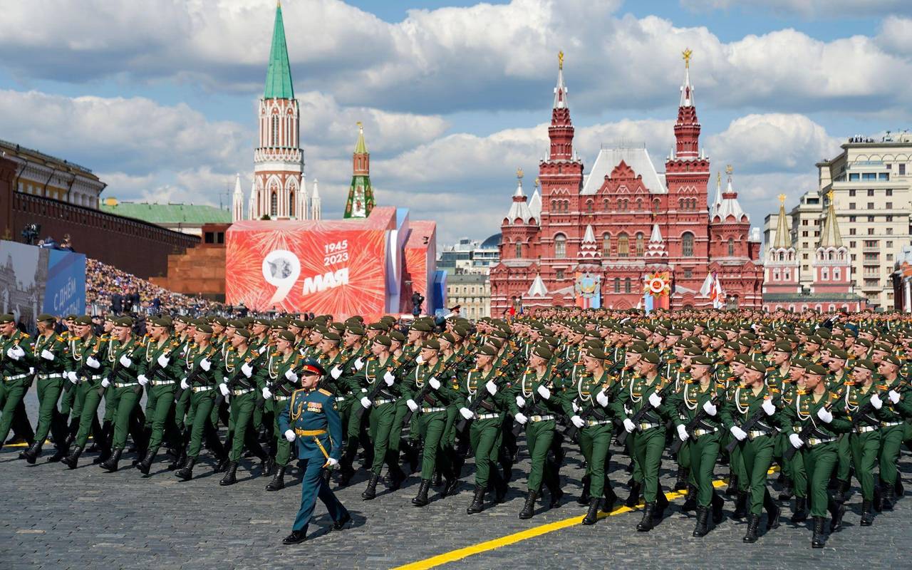 Kriegsende-Gedenken - Russland - Siegesparade am 9. Mai