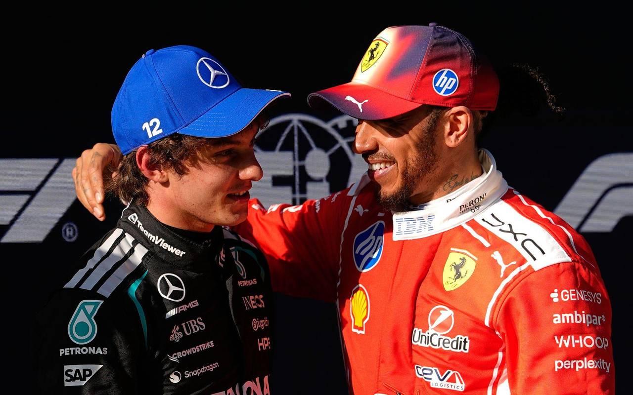 Kimi Antonelli und Lewis Hamilton