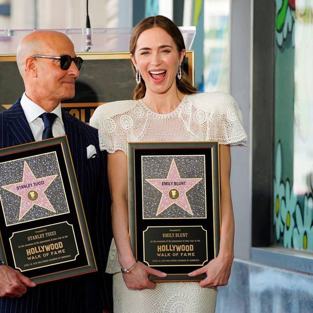 Stern auf «Walk of Fame» für Blunt und Tucci