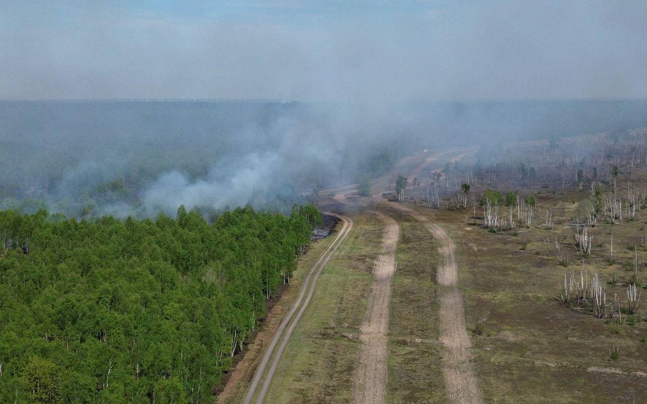 Waldbrand auf munitionsbelastetem Gelände bei Jüterbog