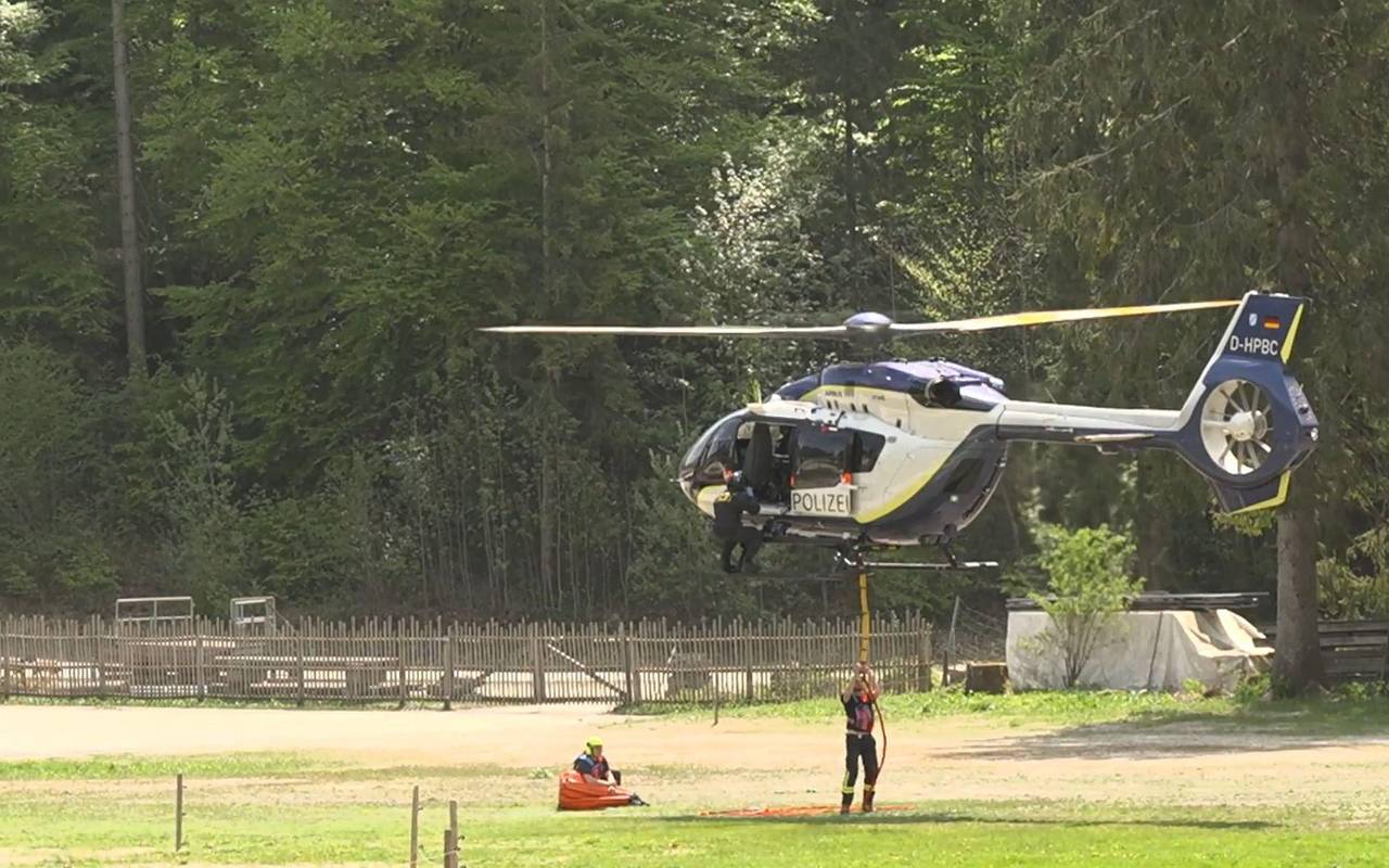 Waldbrand am Saurüsselkopf - Löscheinsatz