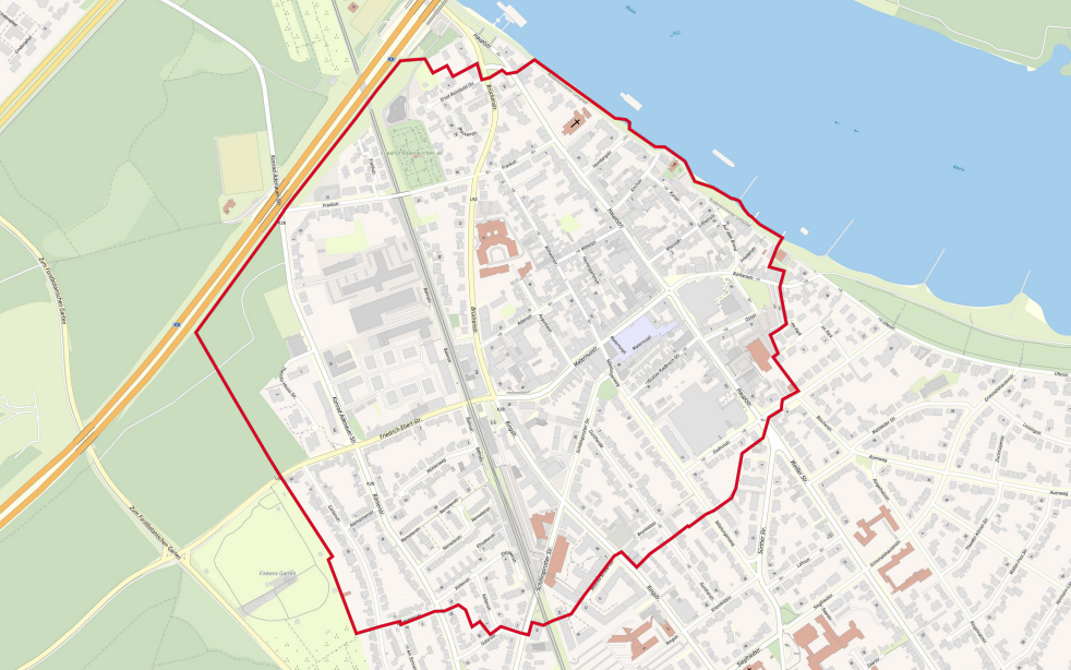 Offizielle Evakuierungskarte