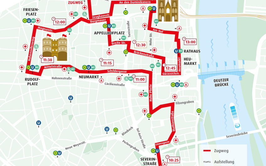 Zugweg Rosenmontag 2025