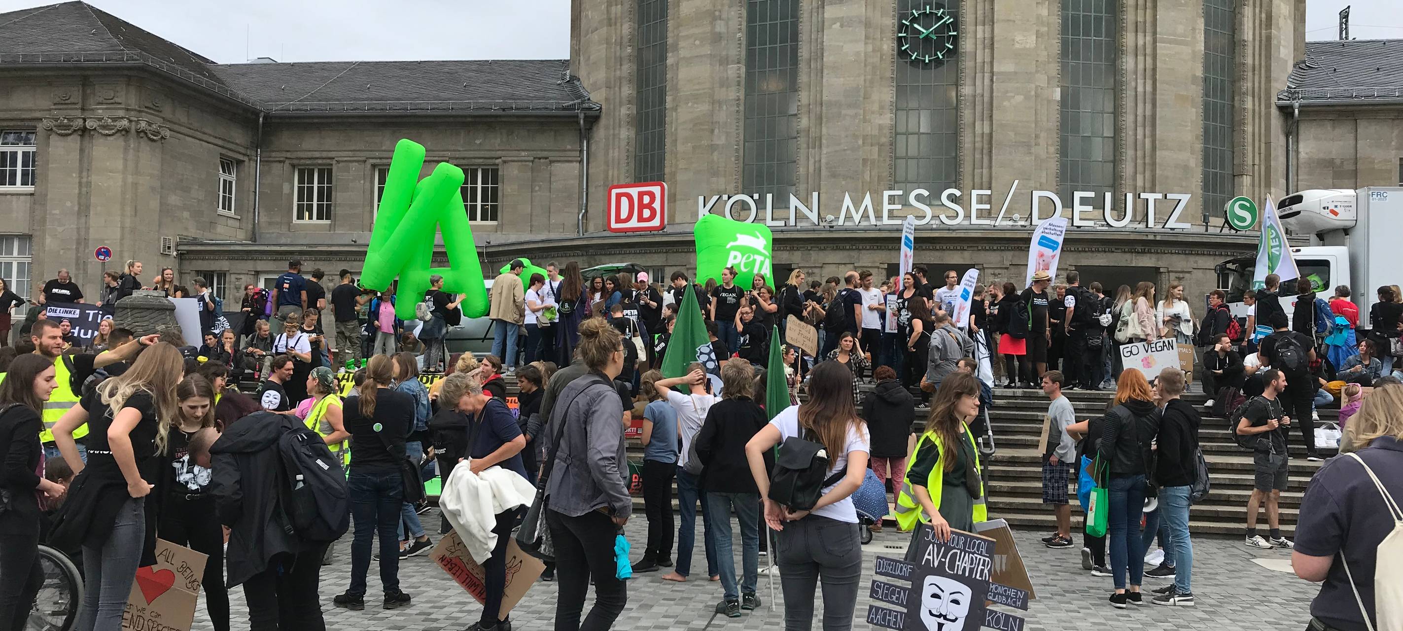 Demonstration für Tierrechte in Deutz