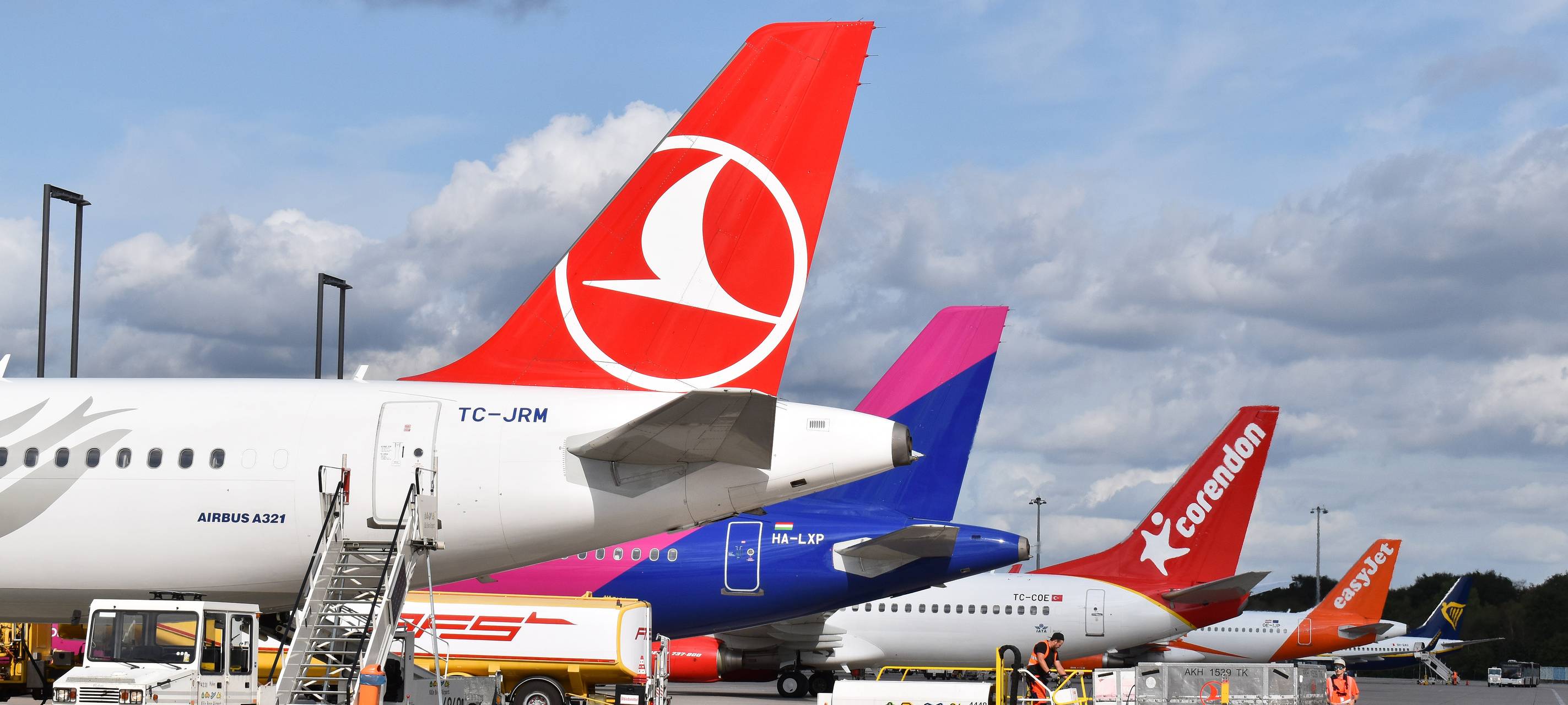 Ferienflieger am Kölner Flughafen