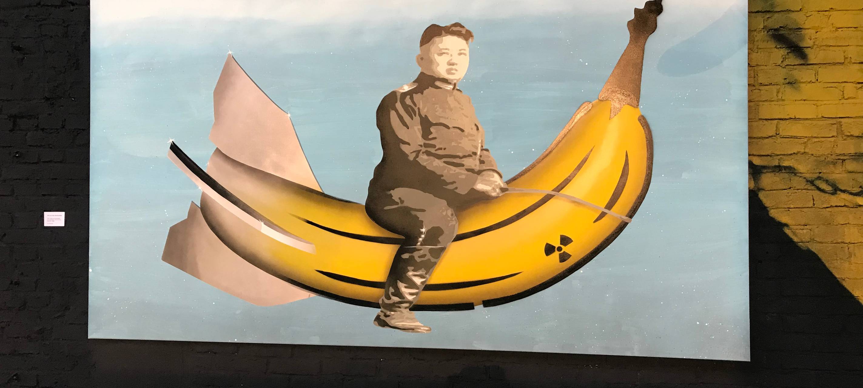 Kunst-Ausstellung: "German Urban Popart" vom Bananen-Sprayer in Köln eröffnet