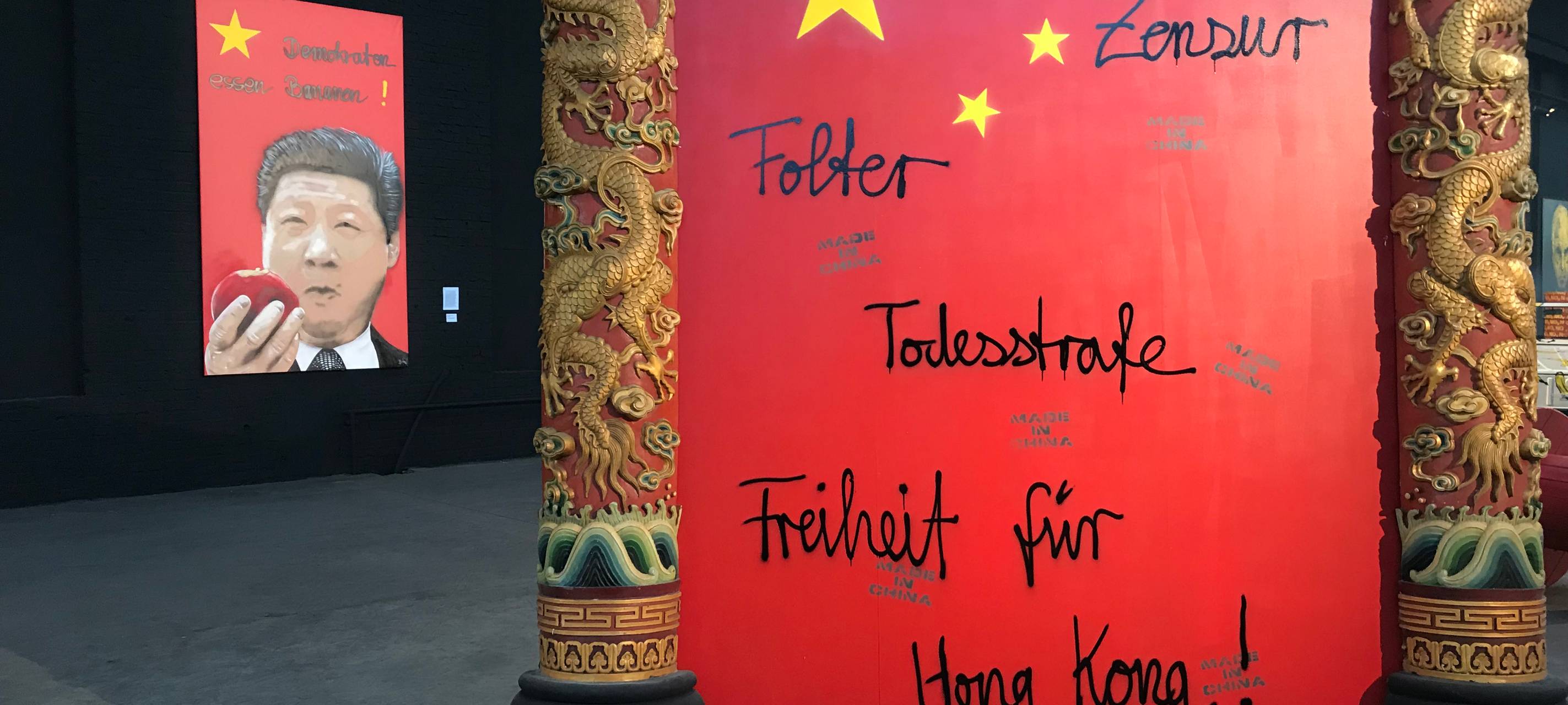 Kunst-Ausstellung: "German Urban Popart" vom Bananen-Sprayer in Köln eröffnet