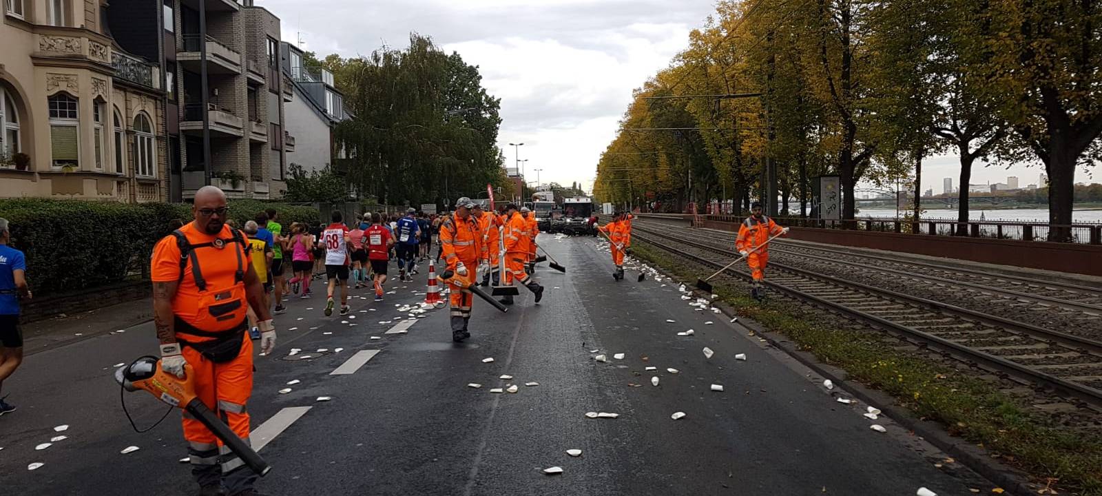 Deutlich weniger Müll beim Köln Marathon