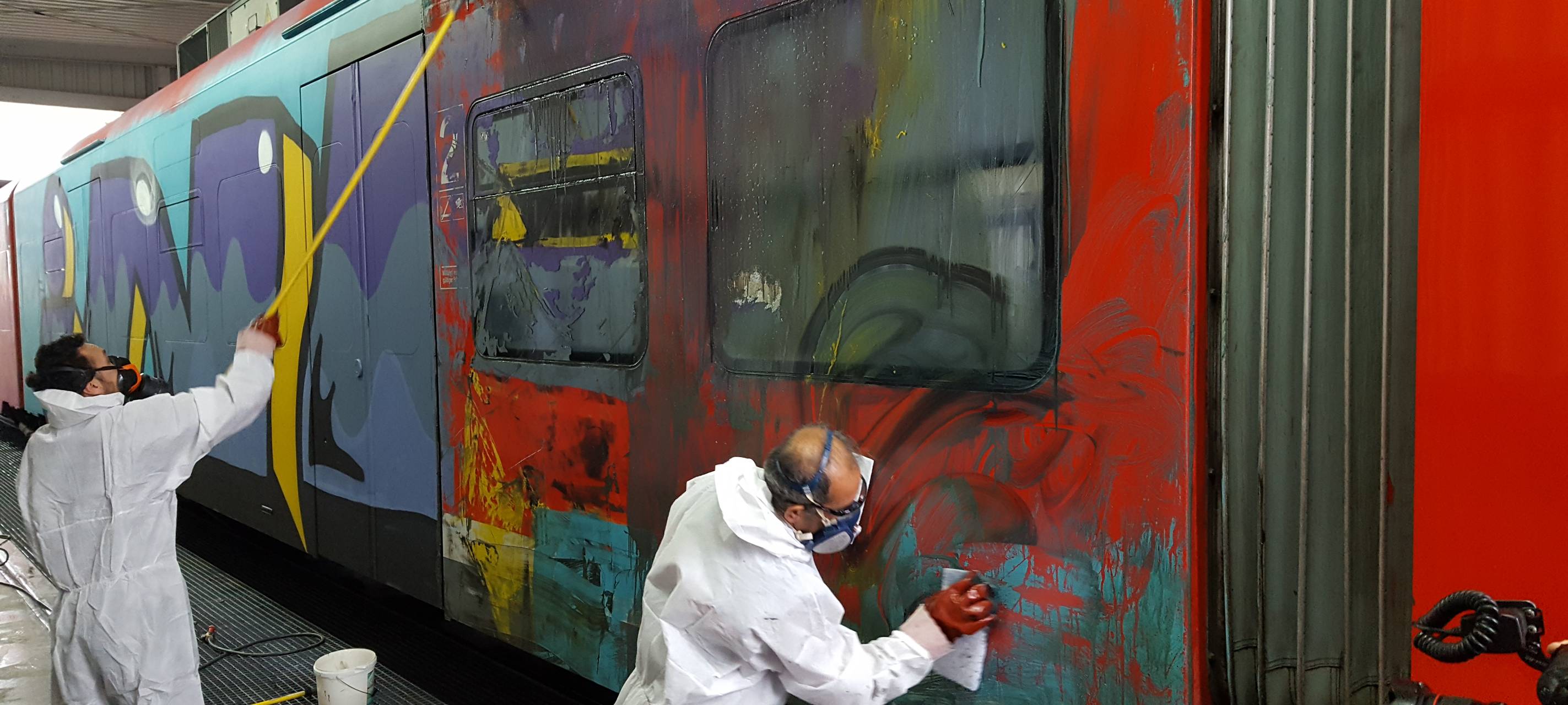 Zugausfälle durch Graffiti