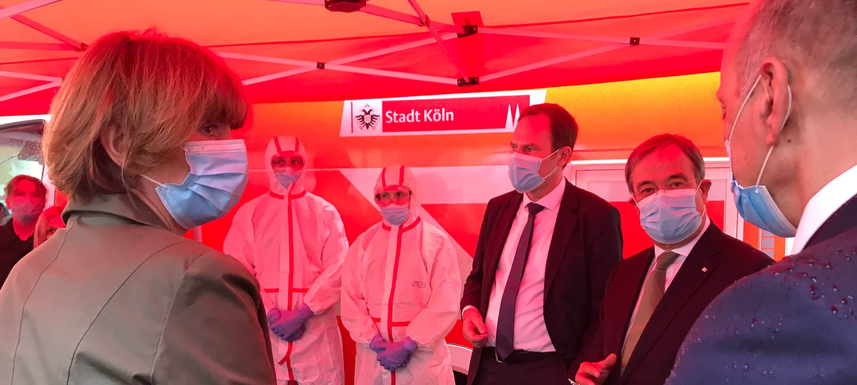Laschet informiert sich über die aktuelle Lage in Köln