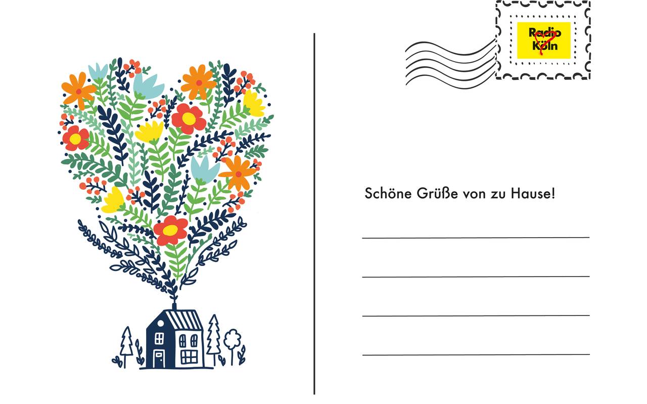 Unsere Zuhause Postkarte Radio Koln