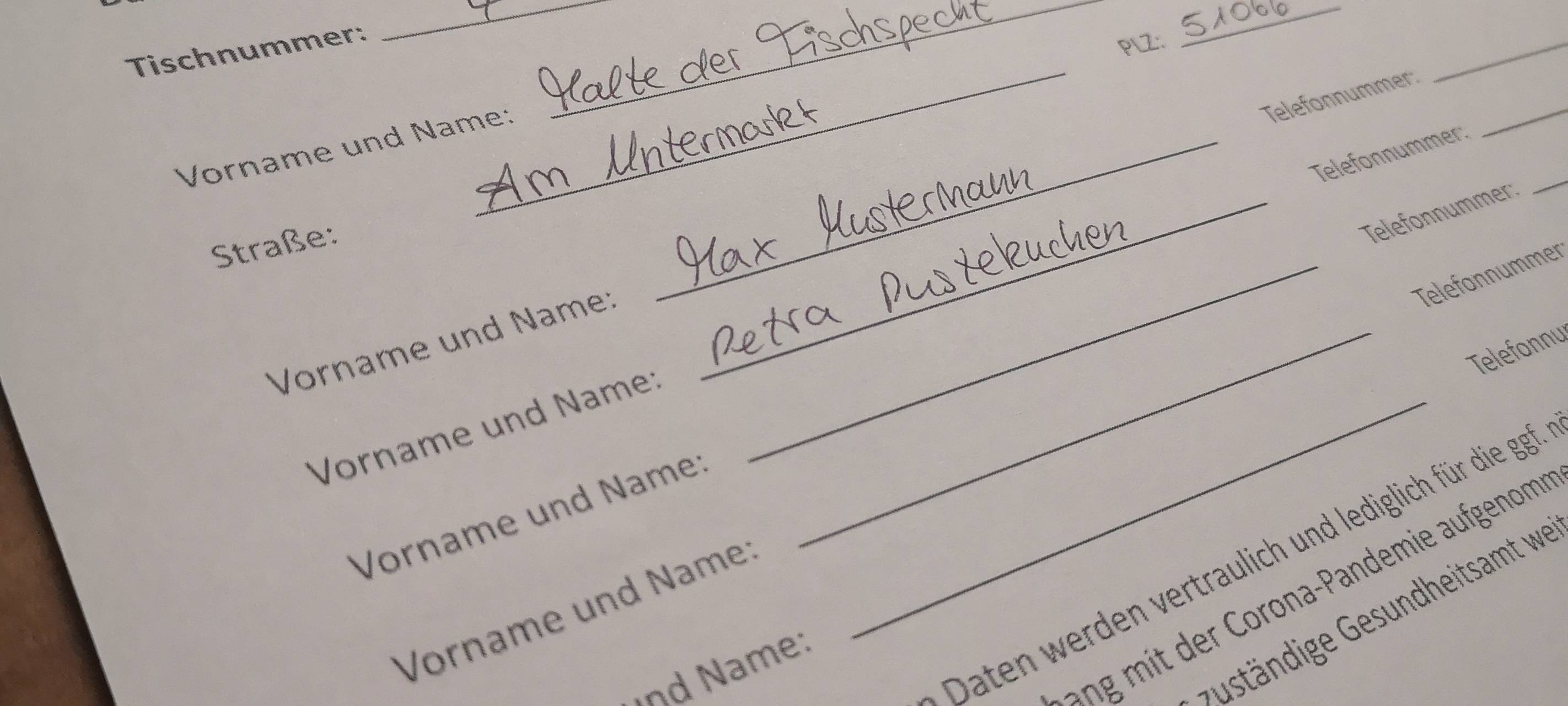 Listen in Gastro-Betrieben oft mit falschen Angaben