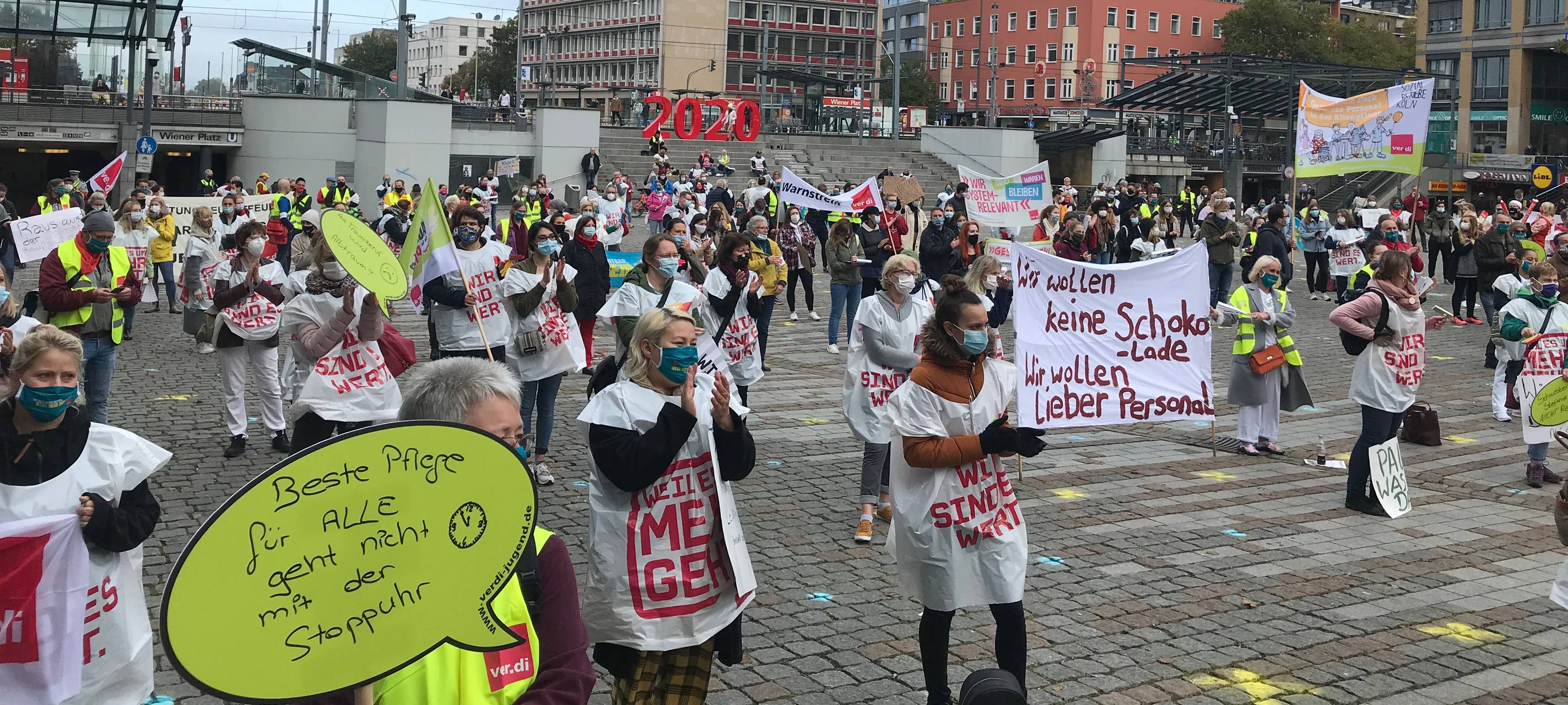 ver.di bestreikt das Gesundheitswesen