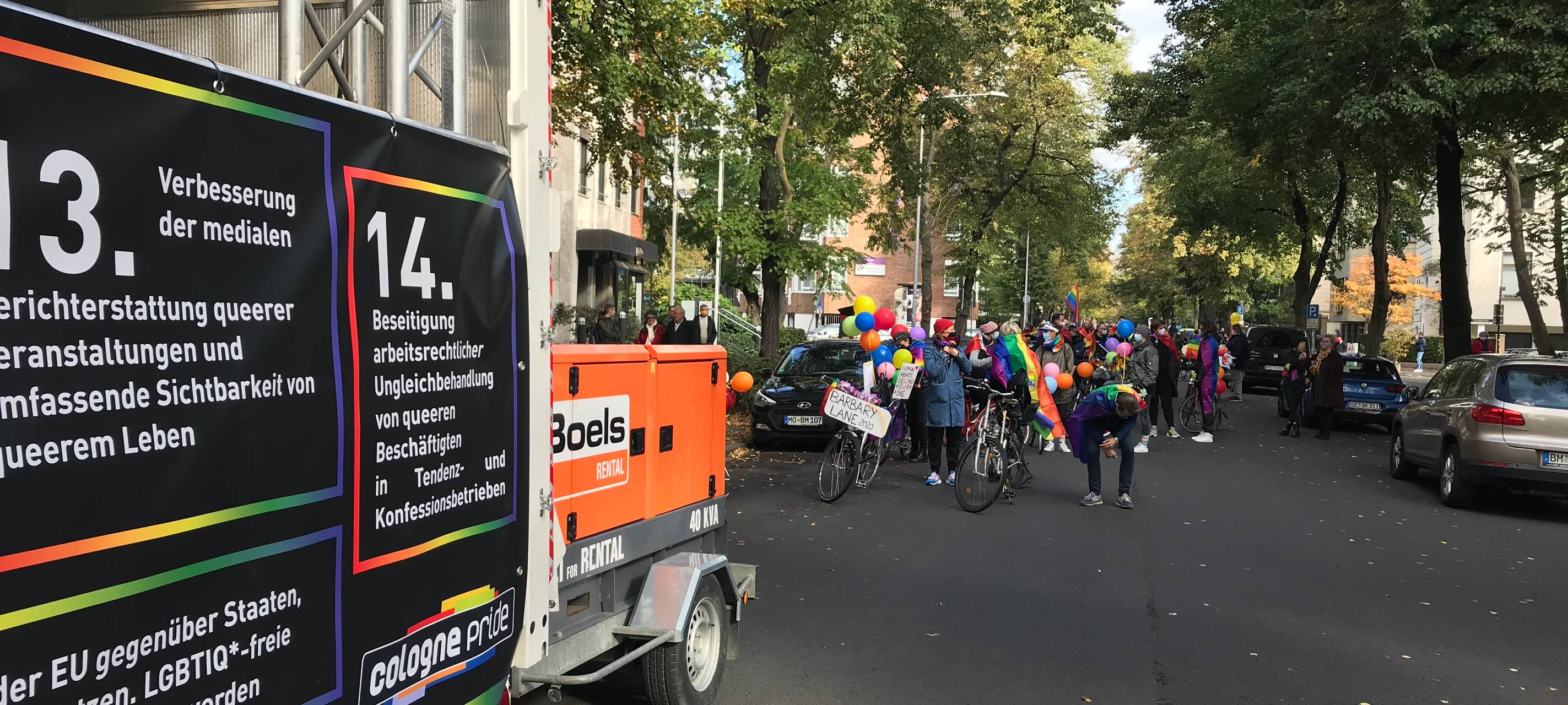 Christopher Street Day als Fahrraddemo
