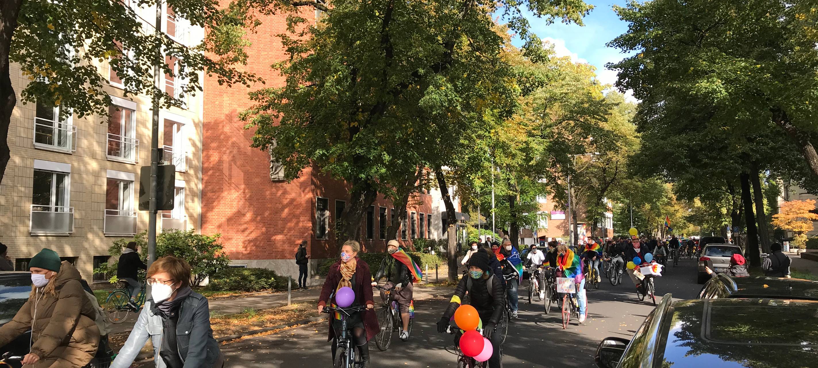 Christopher Street Day als Fahrraddemo