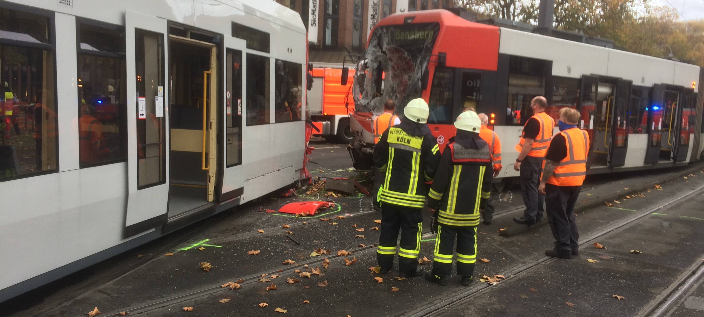 Schwerer KVB-Unfall Höhe Neumarkt