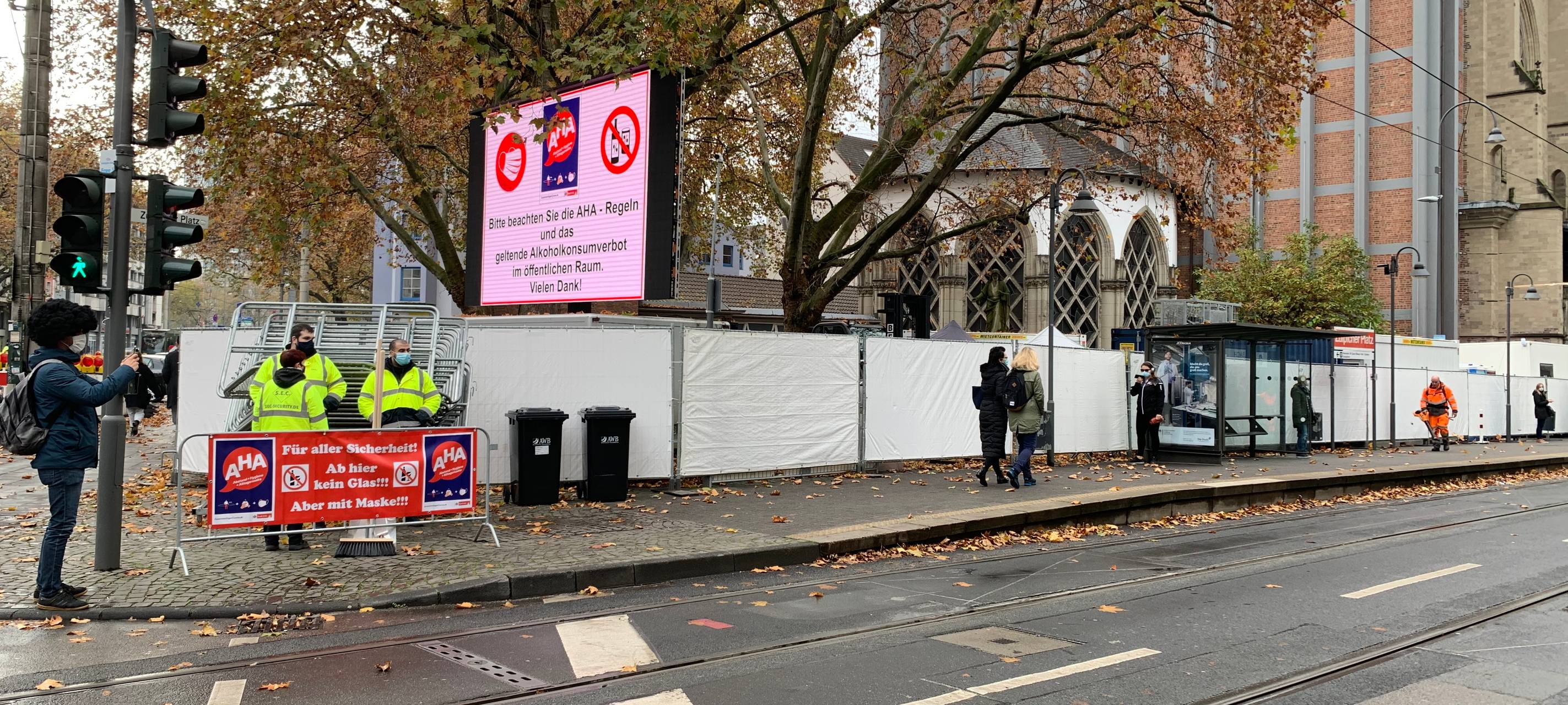 Leere Straßen am 11.11.