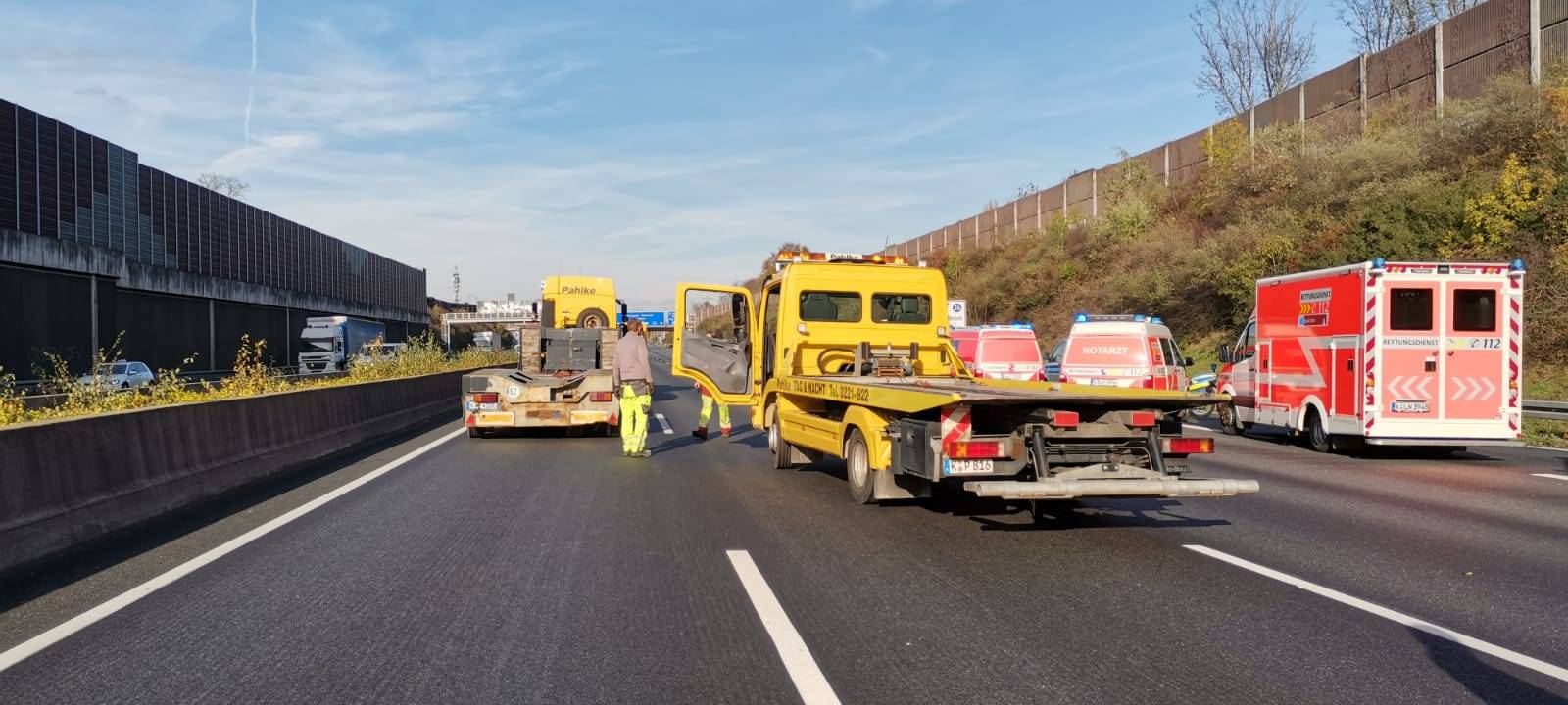 Fehlerhafte Lärmschutzwände auf A3 werden demontiert