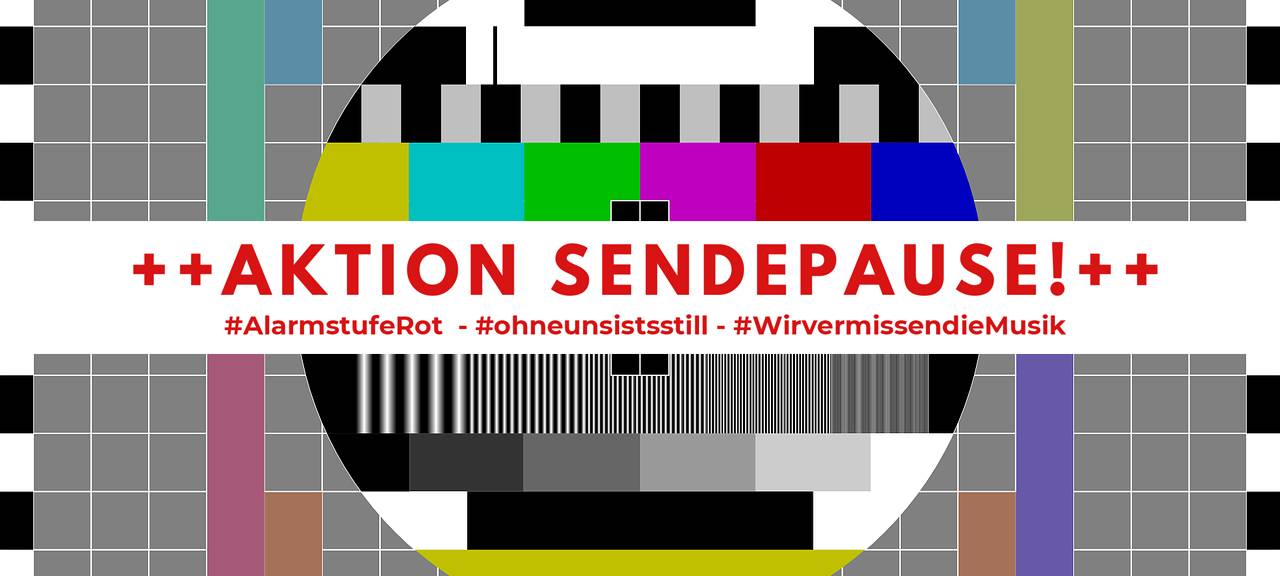 Eine Minute Herzschlag: Solidarität durch Programmstopp