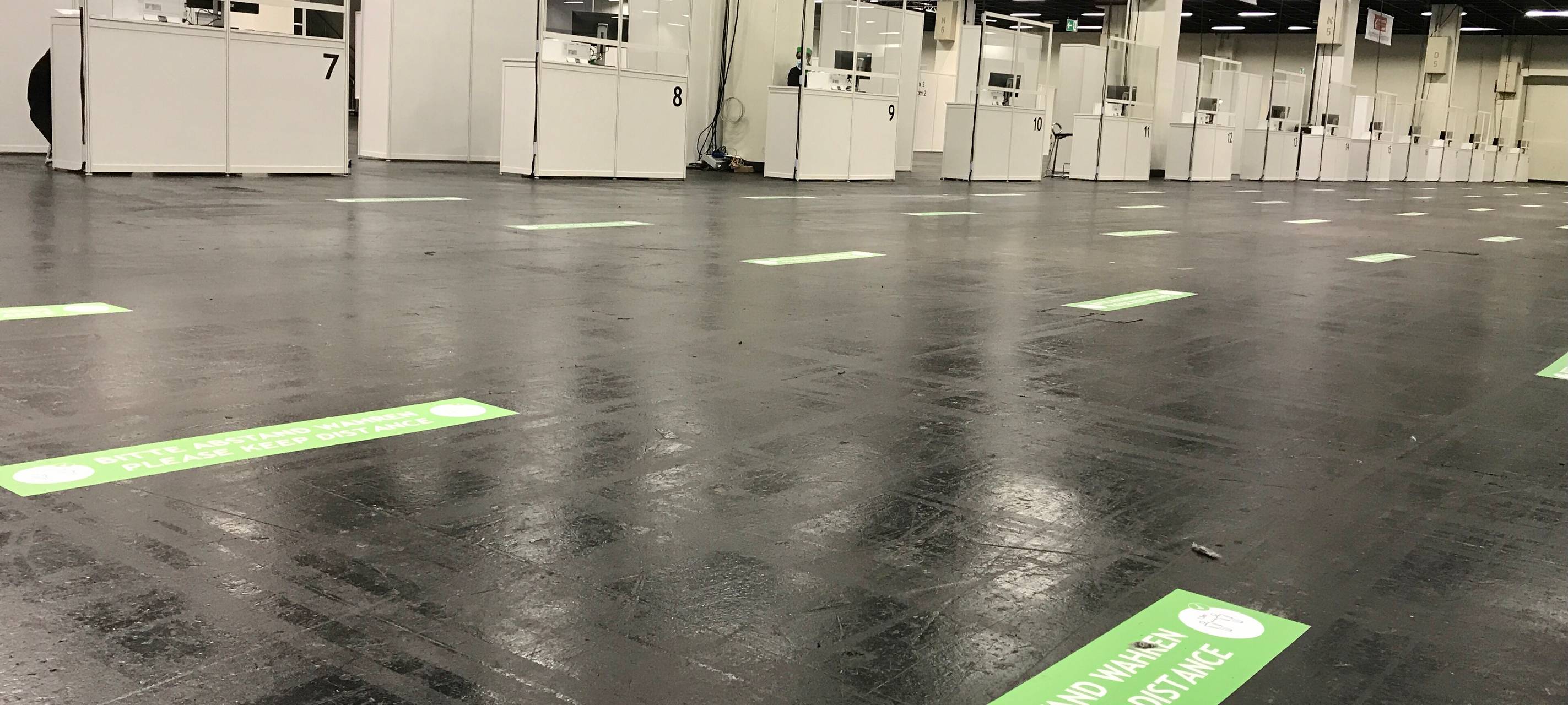 Impfzentrum in der koelnmesse ist einsatzbereit