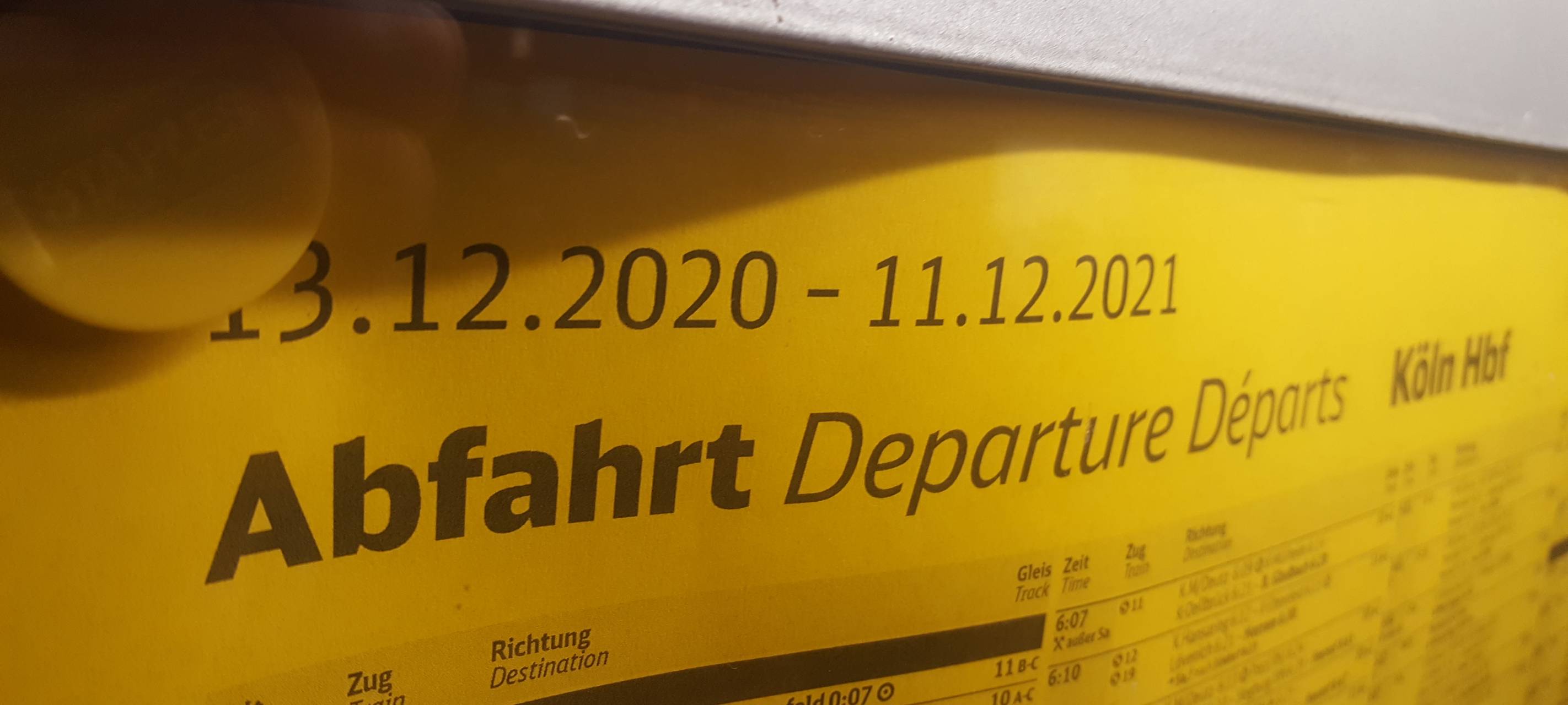 Fahrplanwechsel an diesem Wochenende