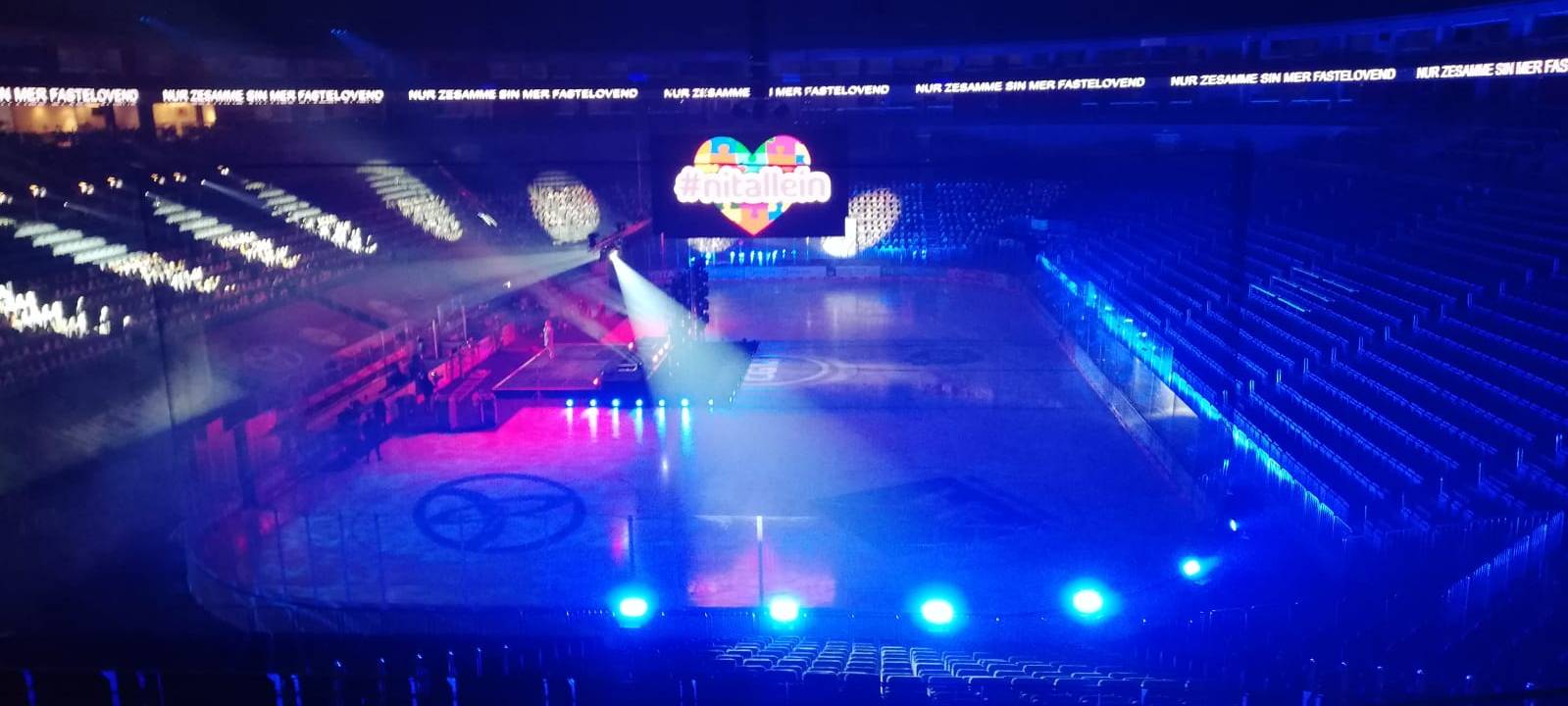 So leer sieht man die LANXESS arena selten.