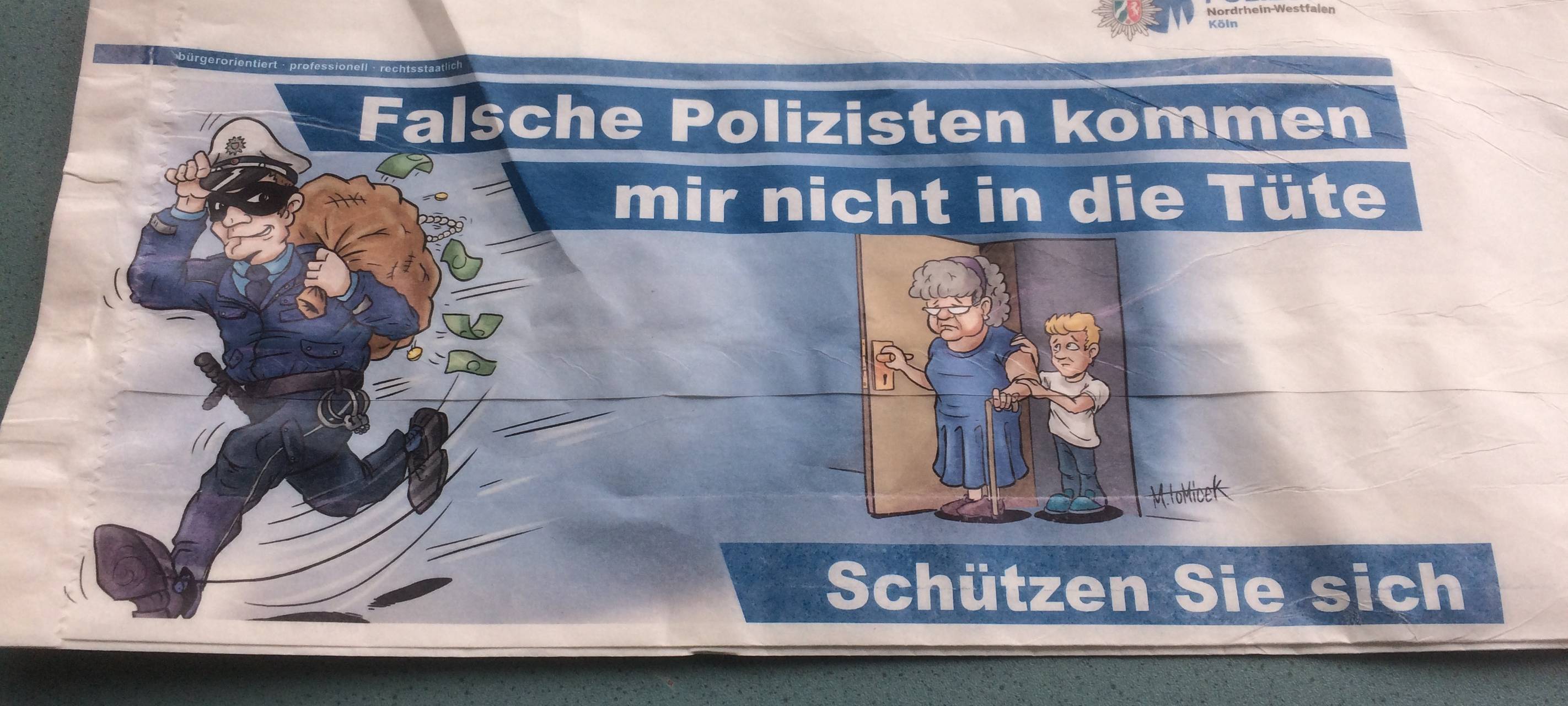Kölner Polizei warnt: vermehrt falsche Polizisten am Telefon