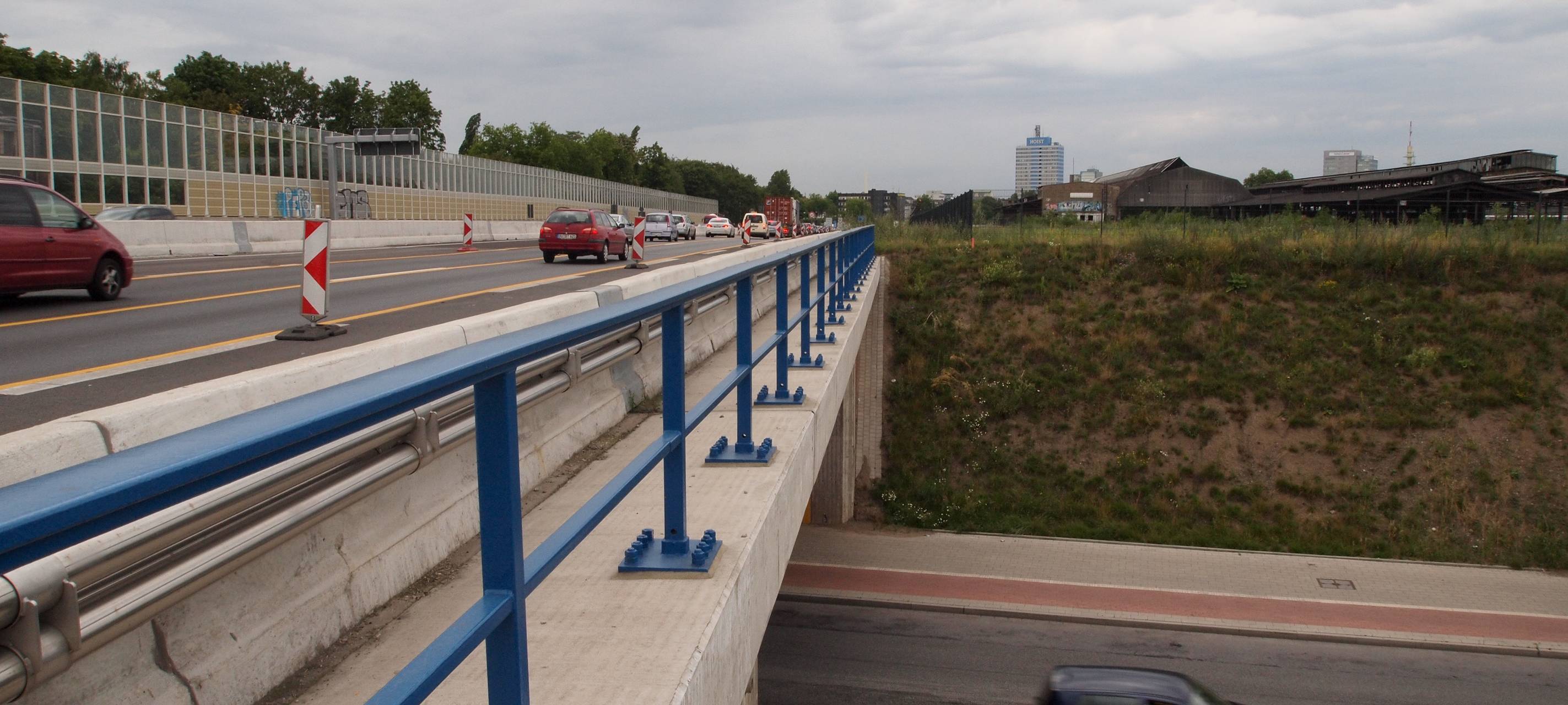 Brückenarbeiten im Autobahndreieck Heumar
