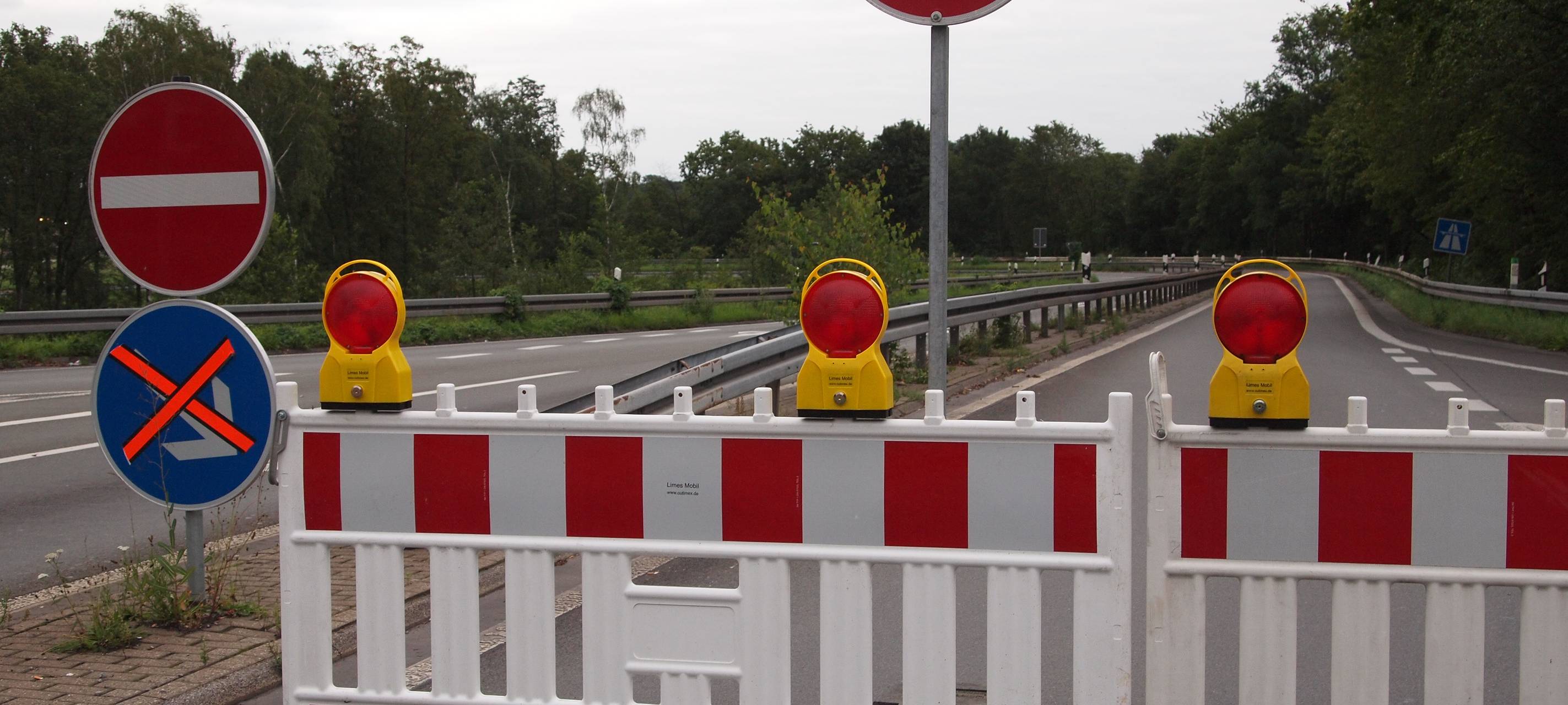 Letzte Sperrung der A59 an diesem Wochenende