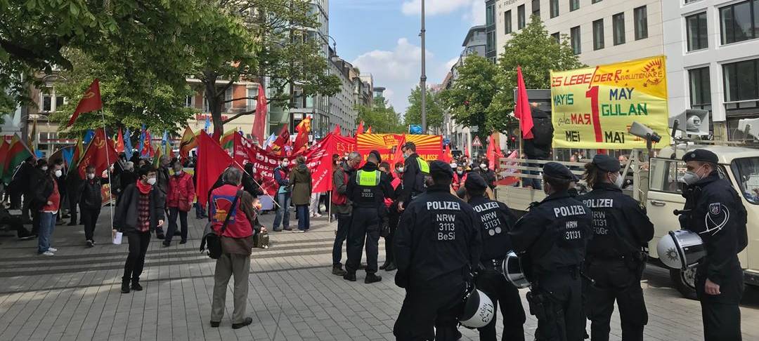 Zwischenfall bei Aufmarsch in der City