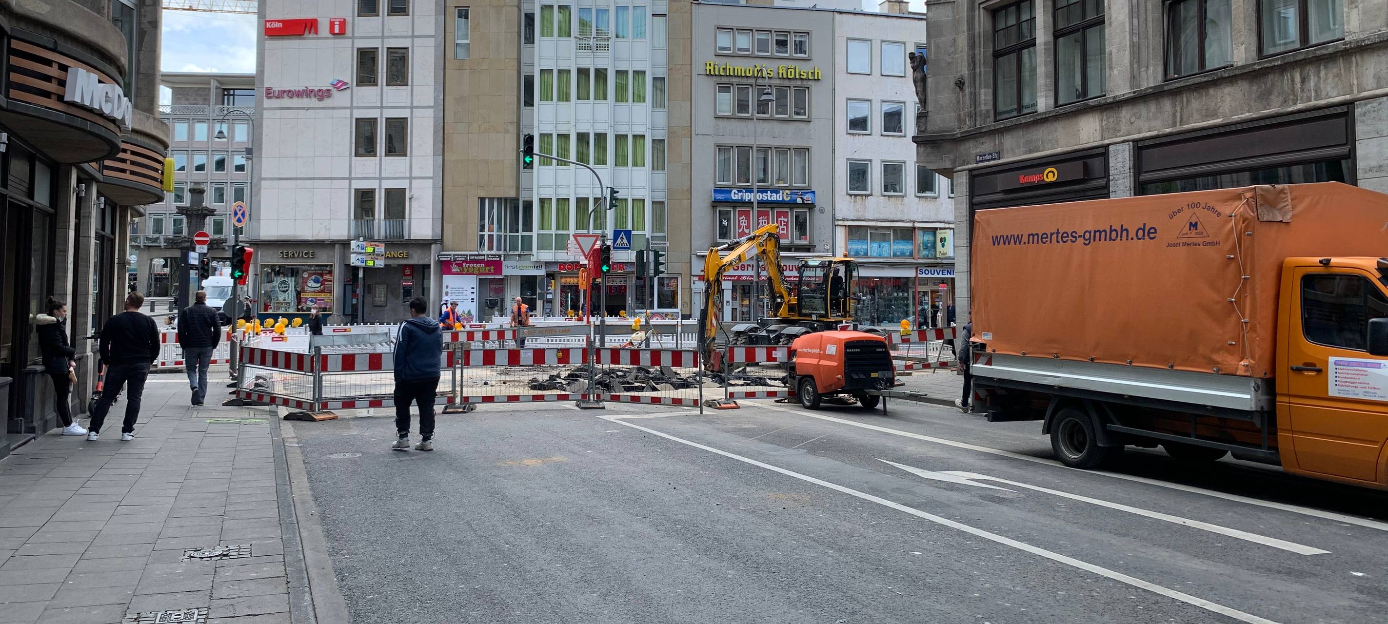 Baustellen in Köln bestreikt