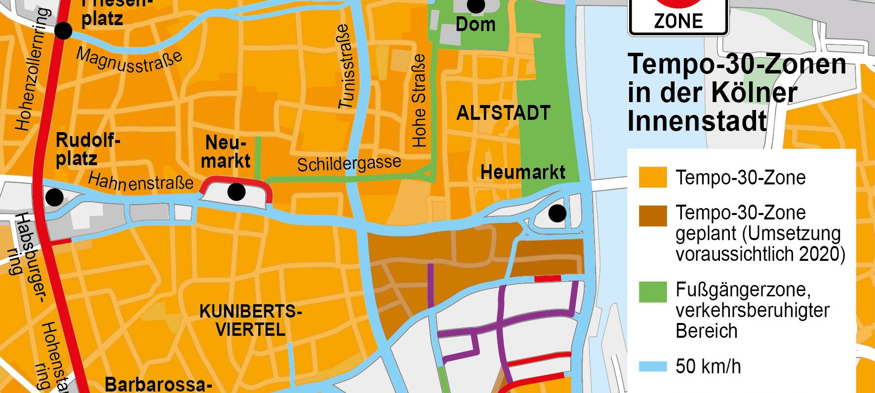 Tempo 30 in Paris – Wie sind die Planungen in Köln?