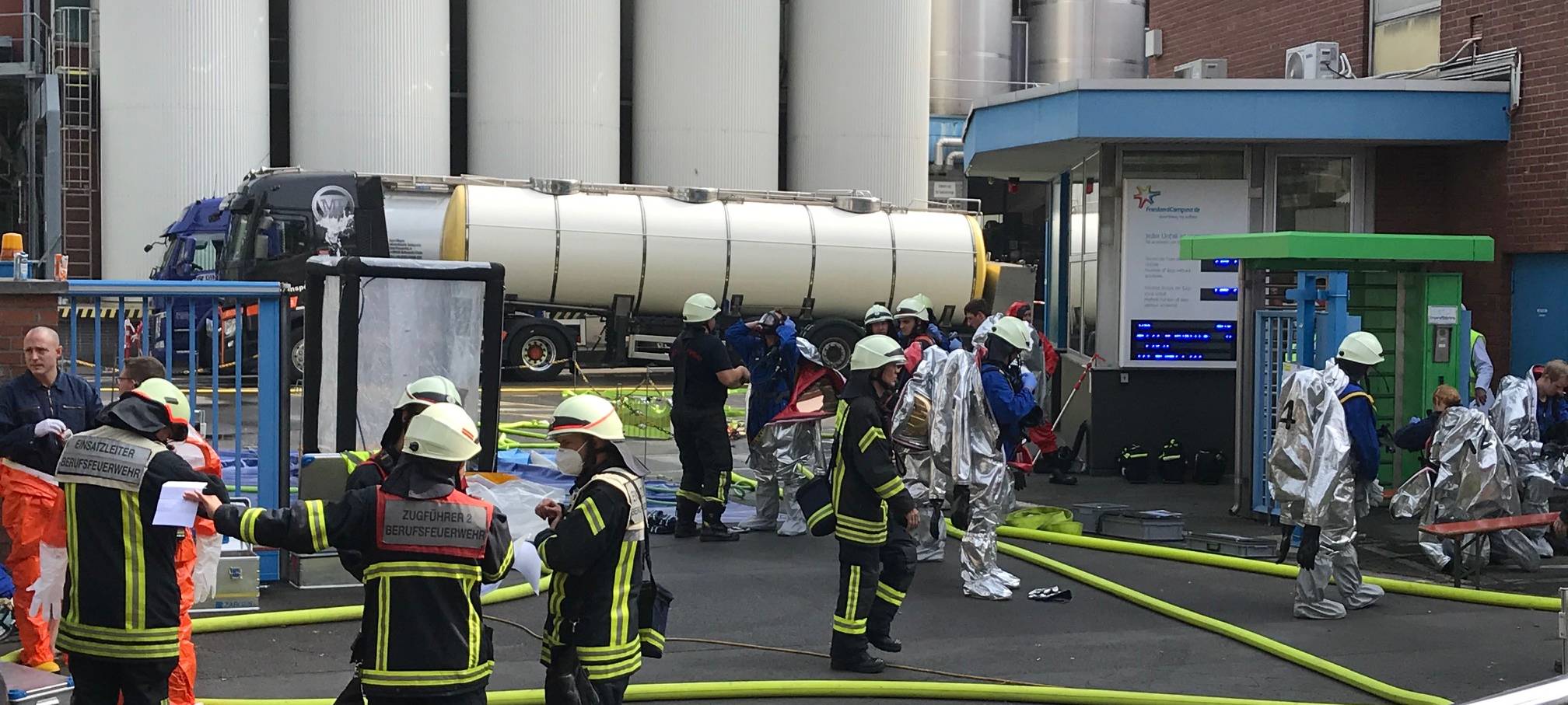 Einsatz im Campina-Milchwerk beendet