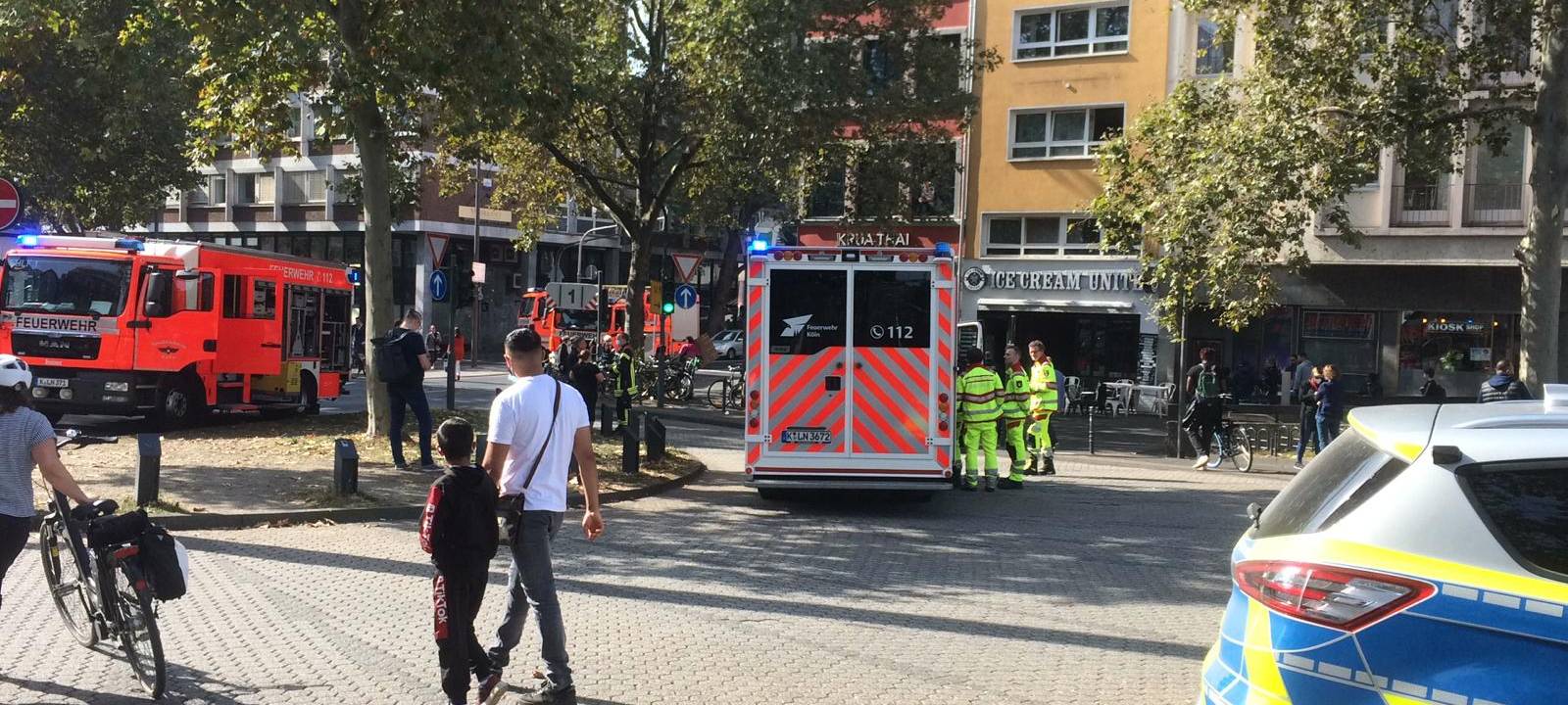 Feuerwehr löscht Brand am Heumarkt