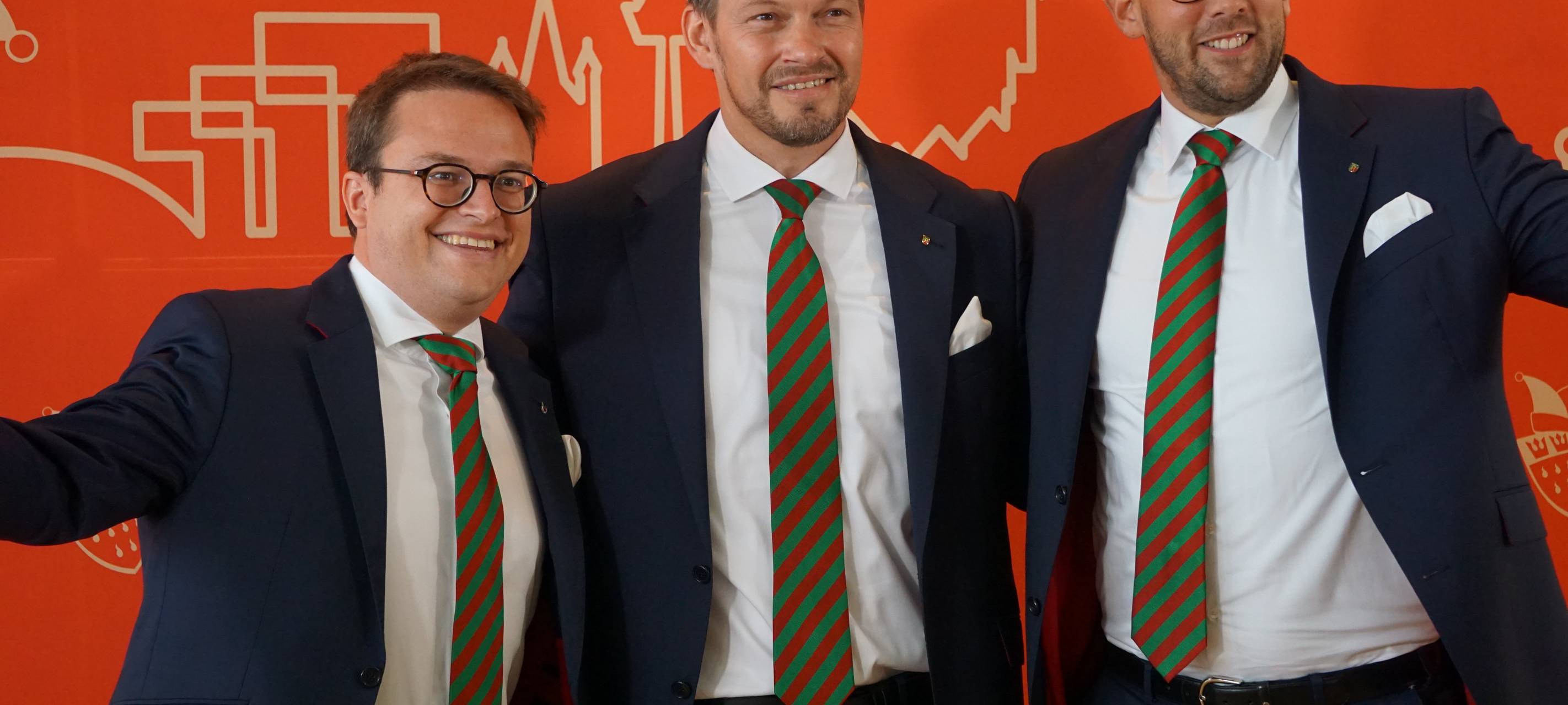 Dreigestirn in Gesprächen zur Umplanung der Karnevalssession