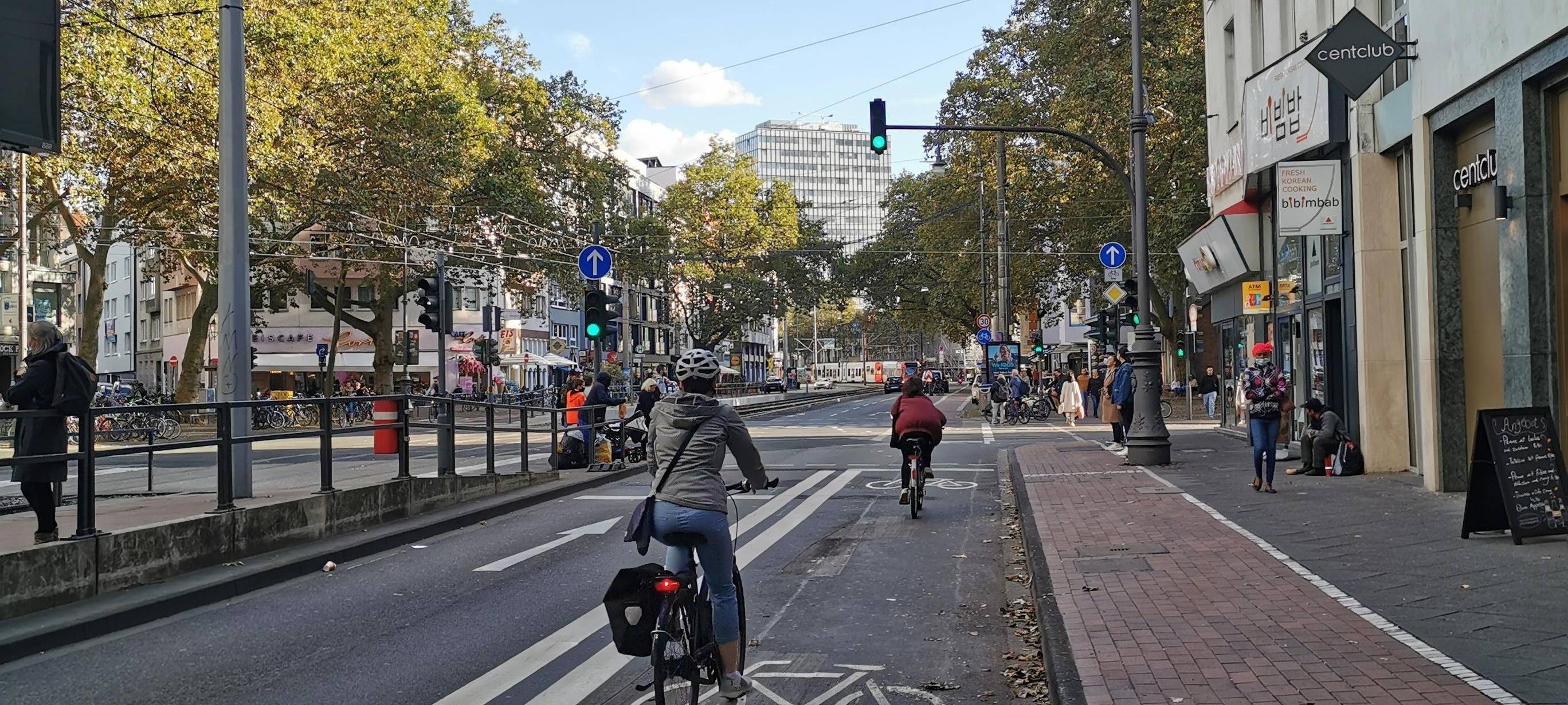 Über eine Million Radlerinnen und Radler auf der Zülpicher Straße