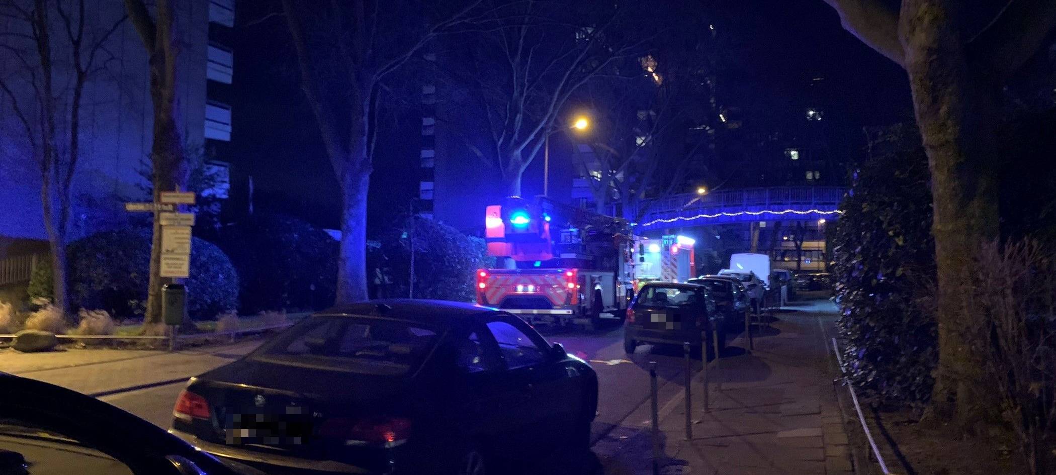 Brand in Hochhaus in Weiden