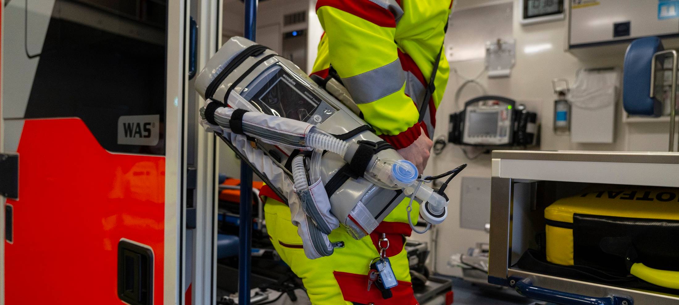 Rettungswagen haben neue Beatmungstechnik
