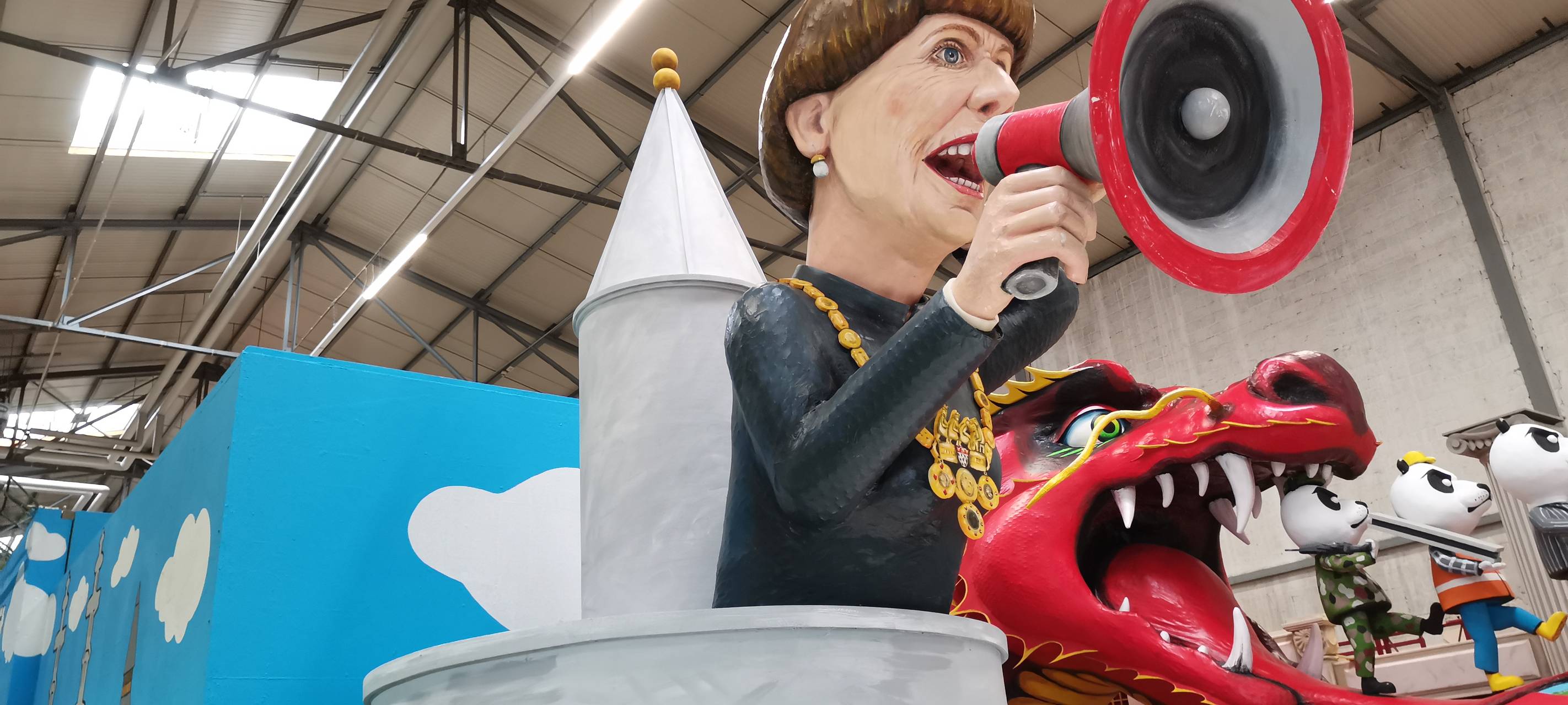 Ausstellung der Mottowagen in der Innenstadt
