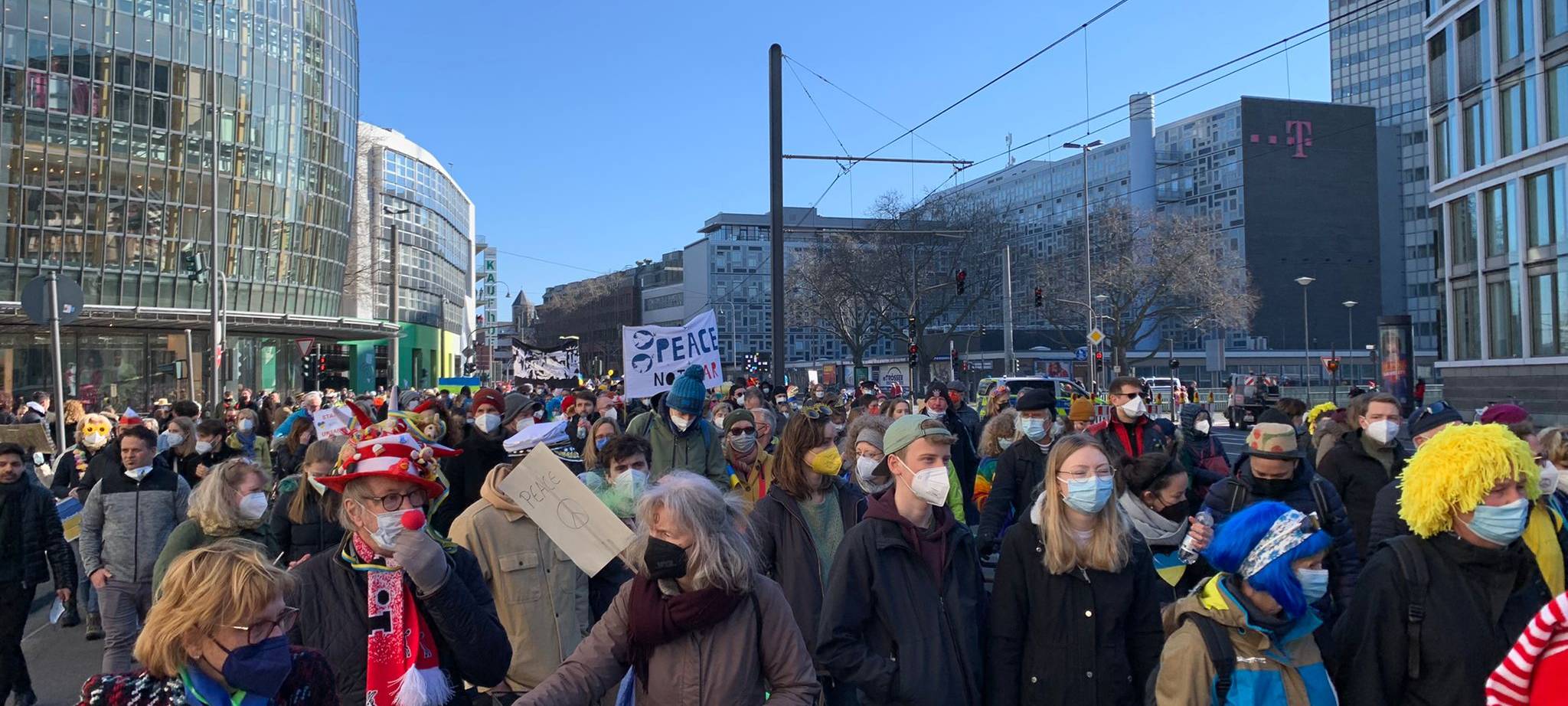 Friedensdemo: "Eine Sternstunde für den Kölner Karneval"