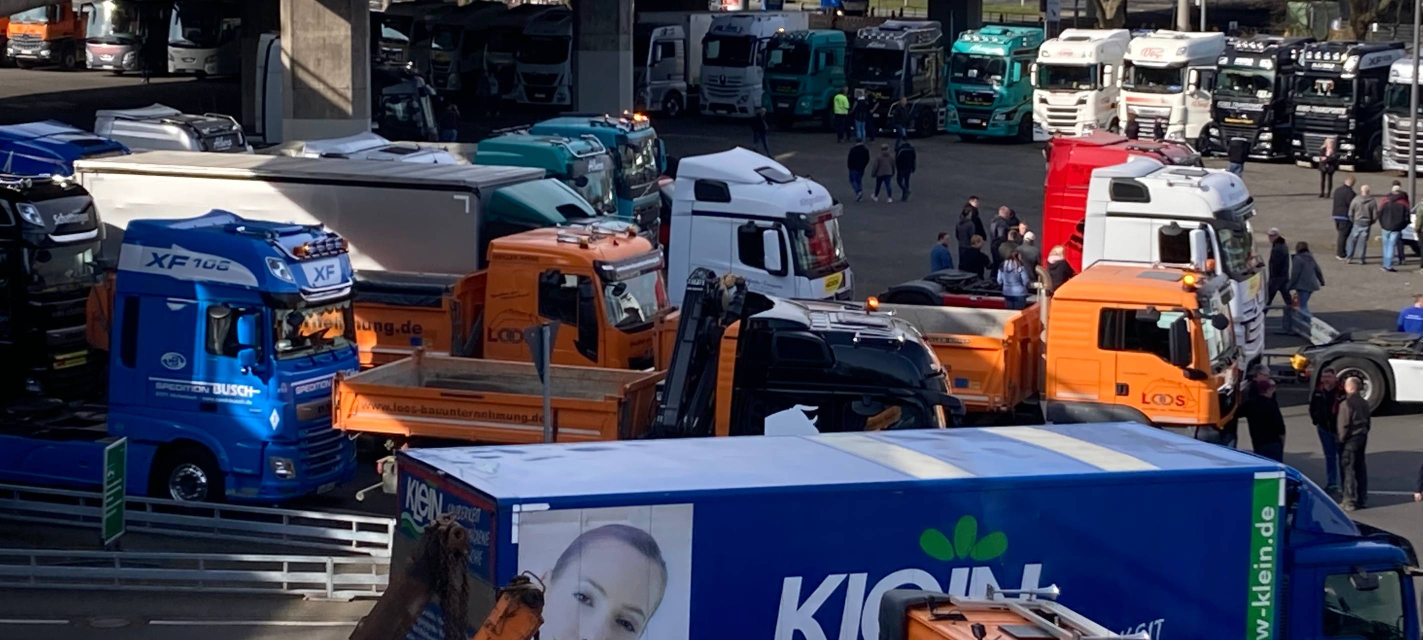 LKW-Demonstration in Innenstadt verlegt