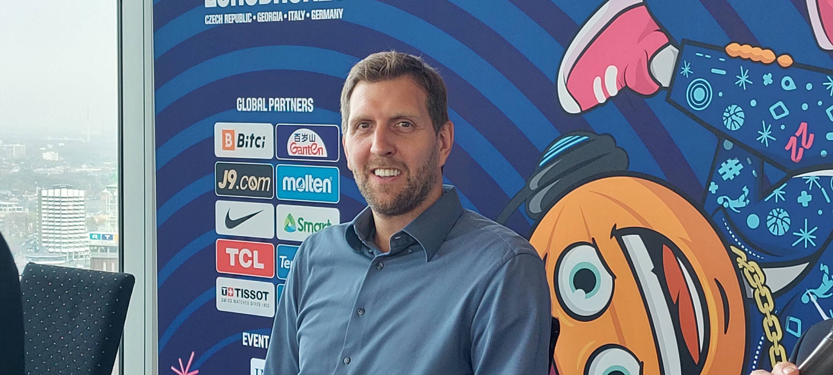 Dirk Nowitzki als Botschafter der Basketball-EM in Köln
