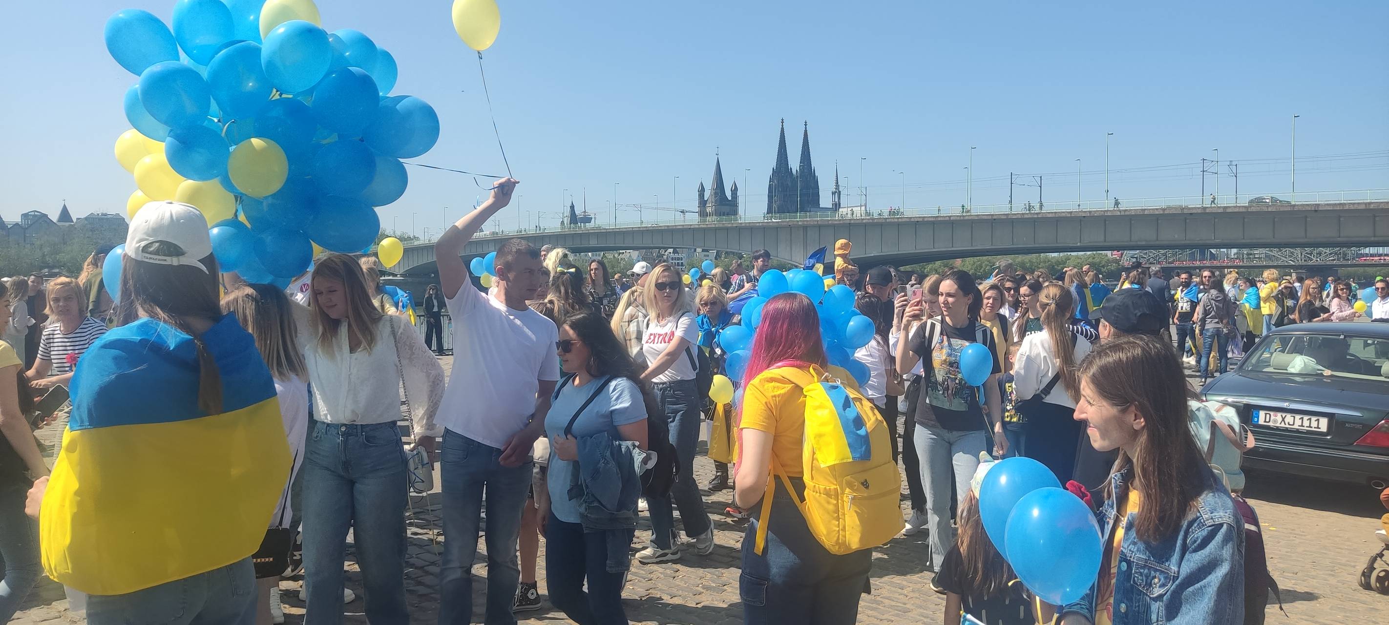 Großdemonstrationen zum Ukraine-Krieg in Köln