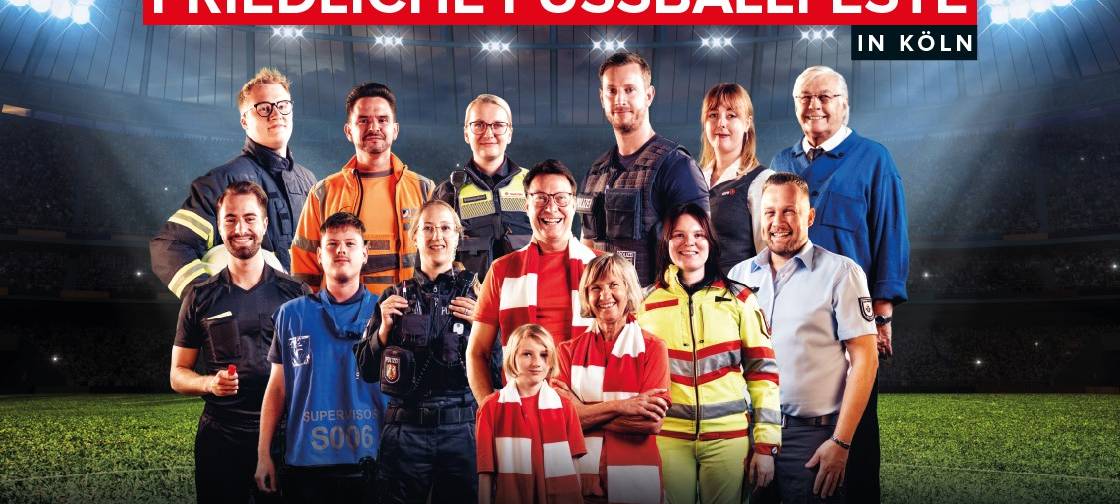Stadt und Polizei werben für friedliche Fußballspiele