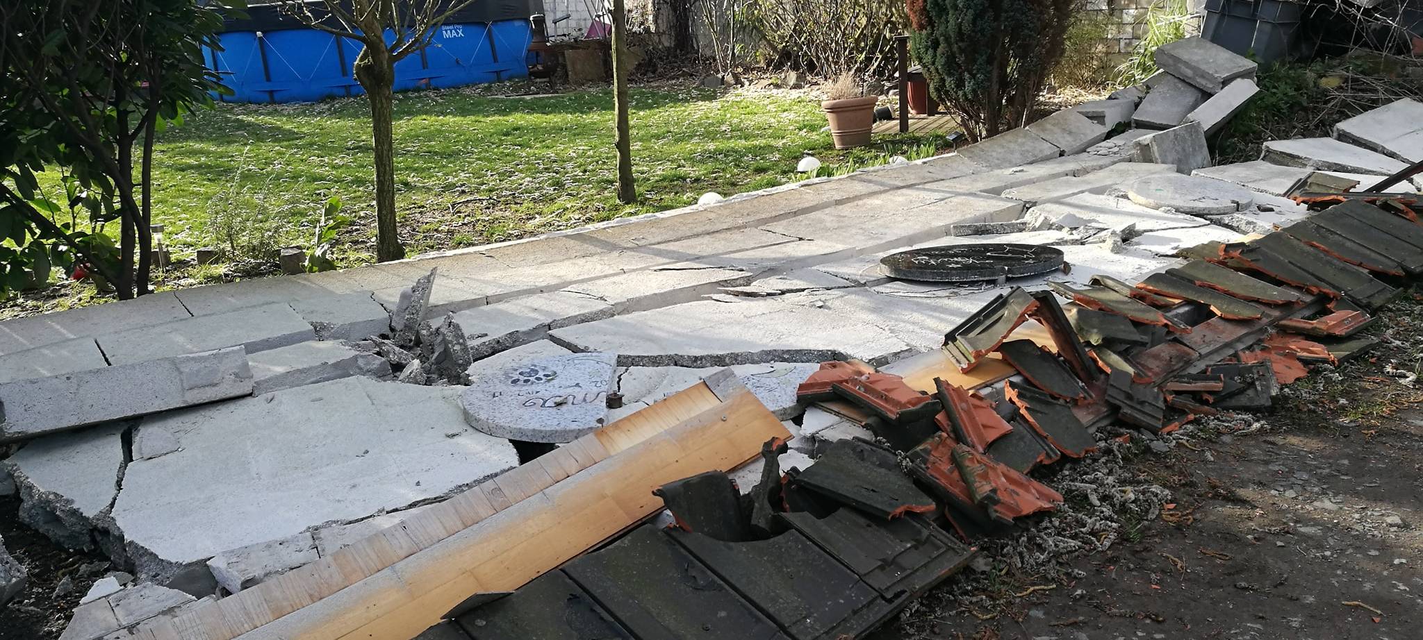 Schäden nach Sturm Eberhard