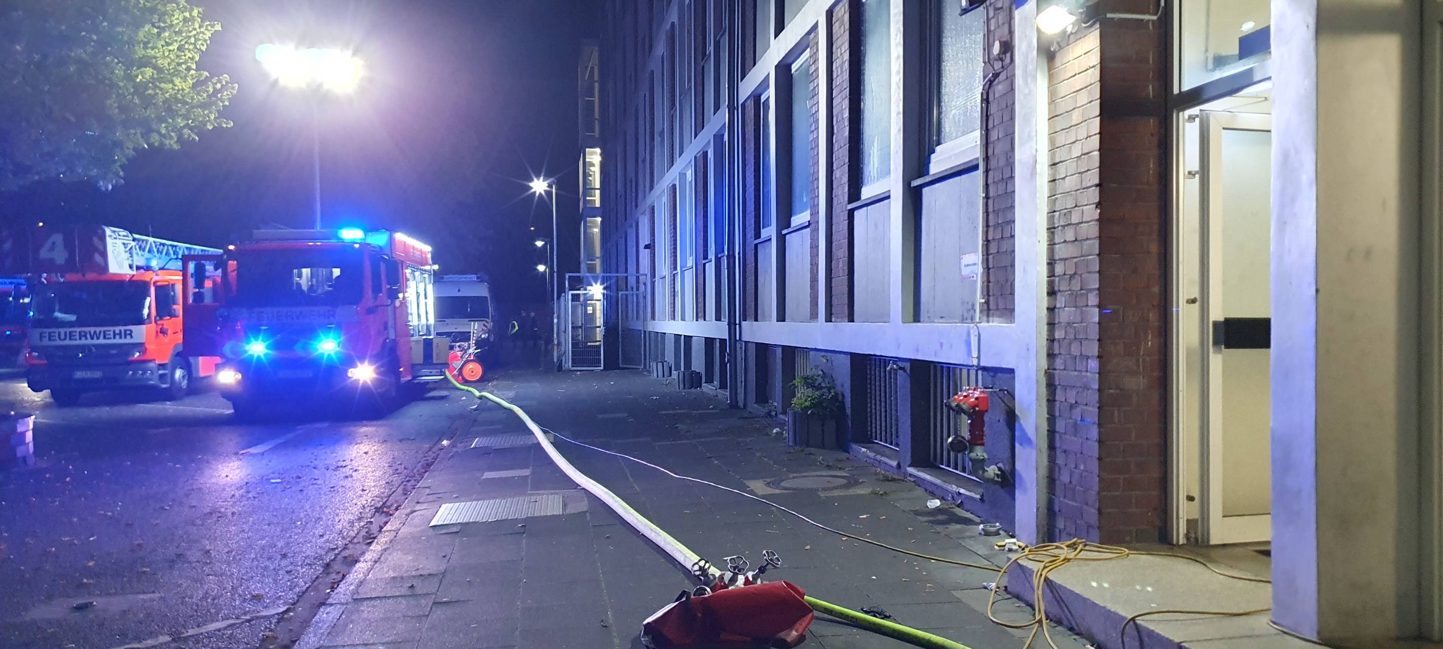 Feuer in Flüchtlingsunterkunft