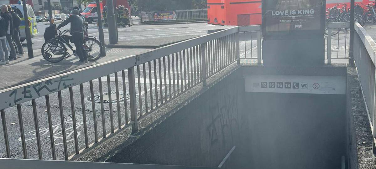 Panne während des Brandes am Ebertplatz