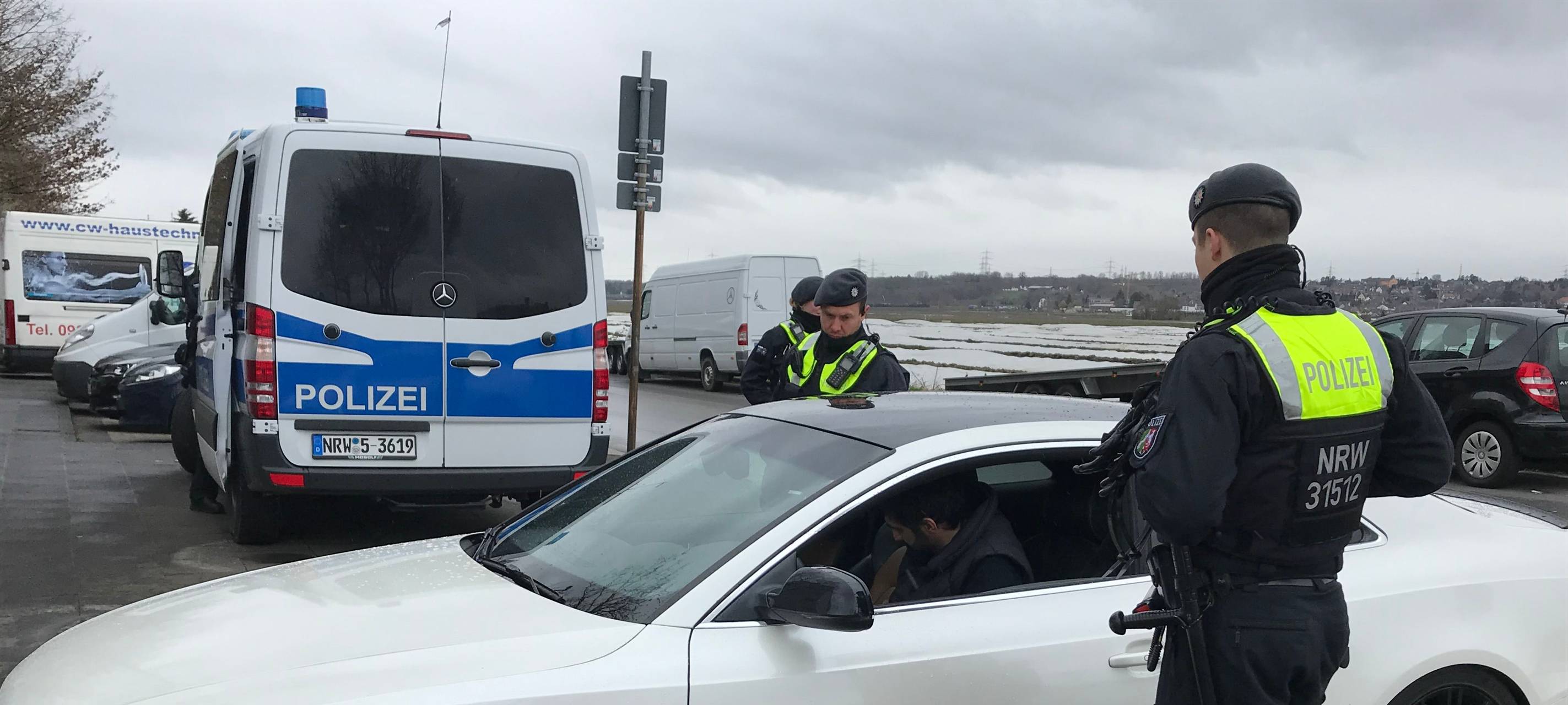 Illegales Autorennen auf der A4
