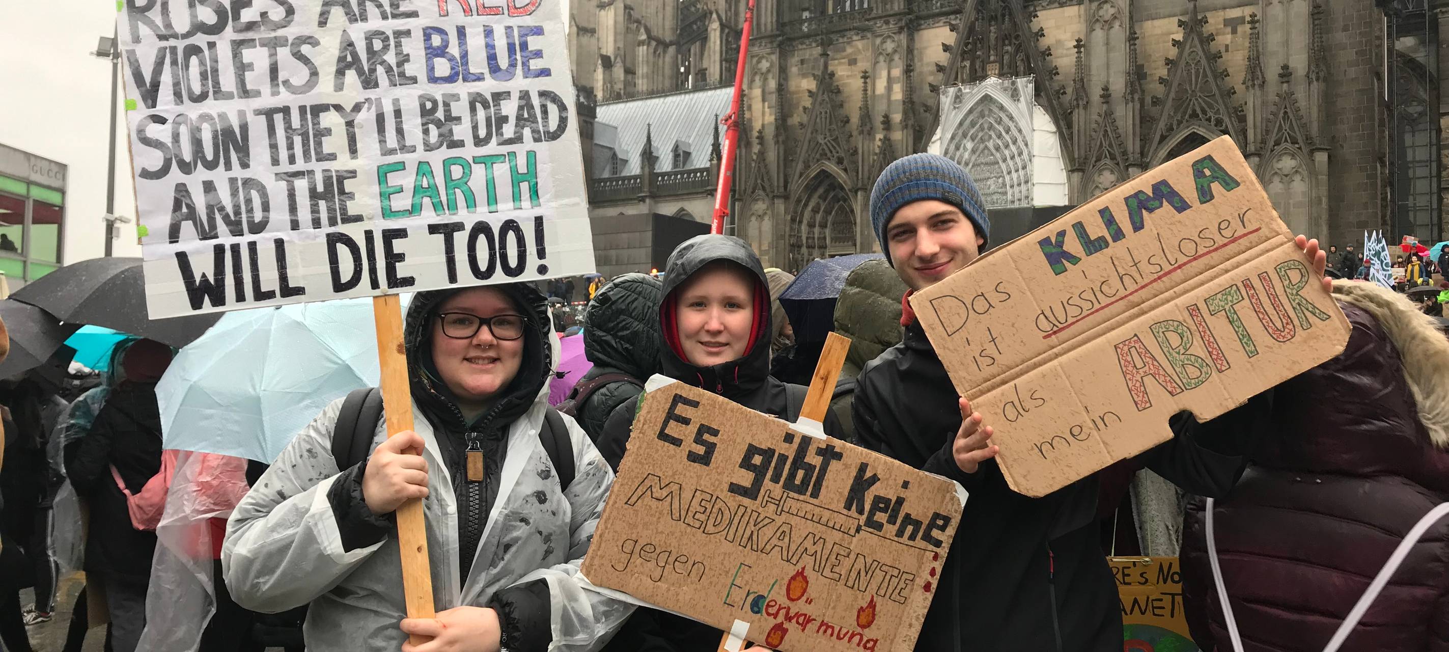 Kölner Schüler demonstrierten für mehr Klimaschutz