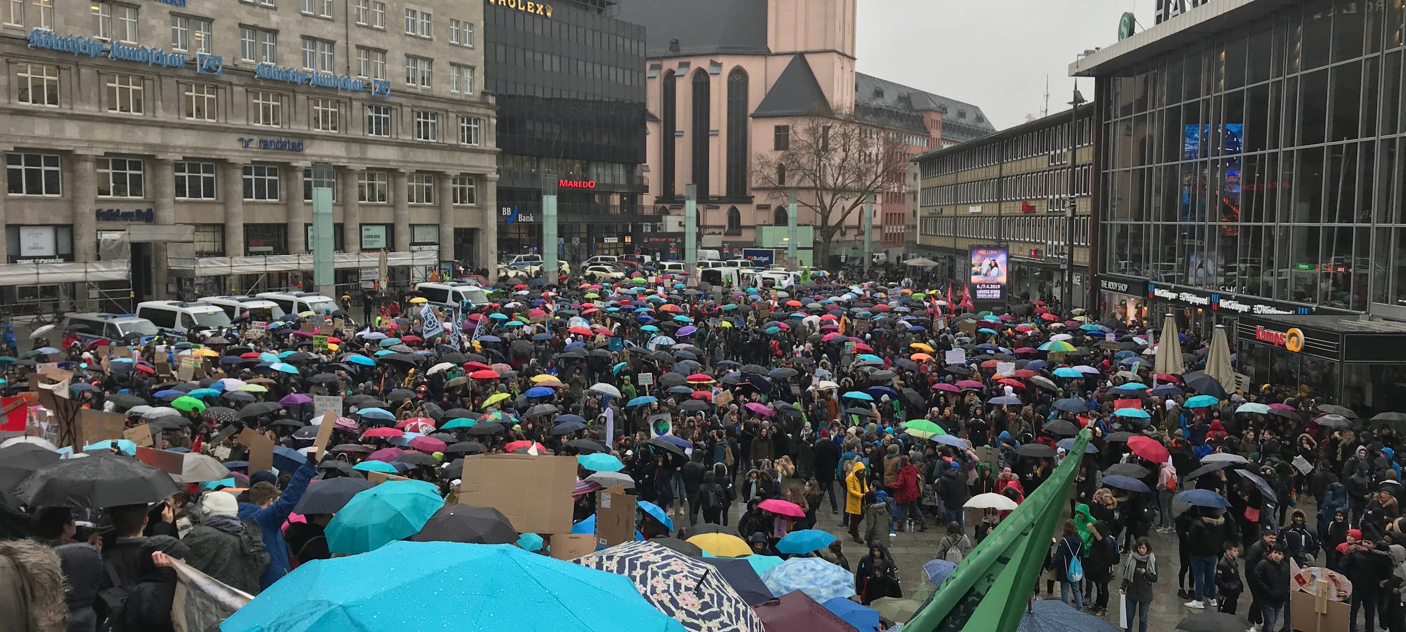 Kölner Schüler demonstrierten für mehr Klimaschutz